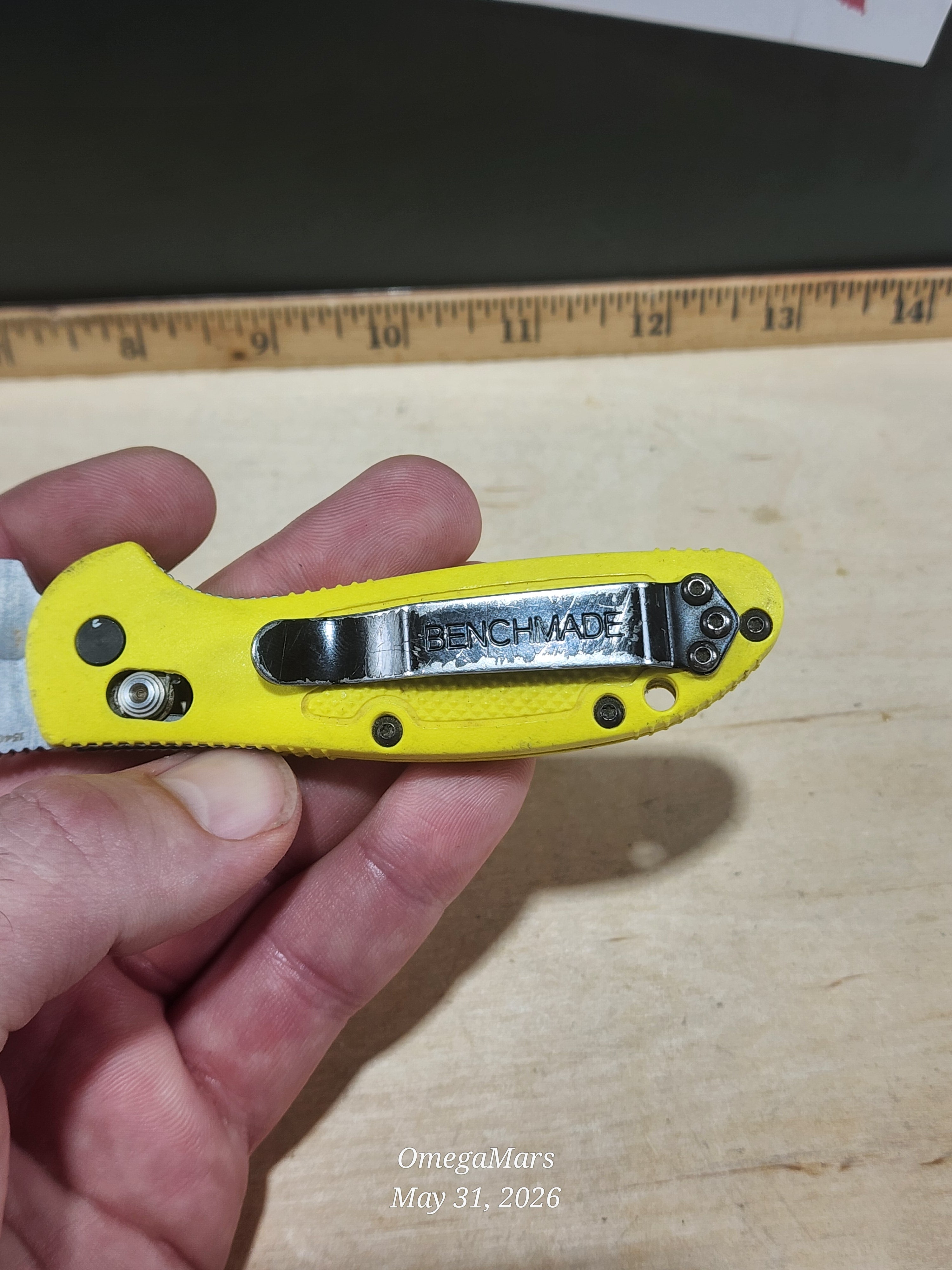 BENCHMADE 555 - 154CM - Mini Griptilain - Light Usage/Dirty - #25Gr