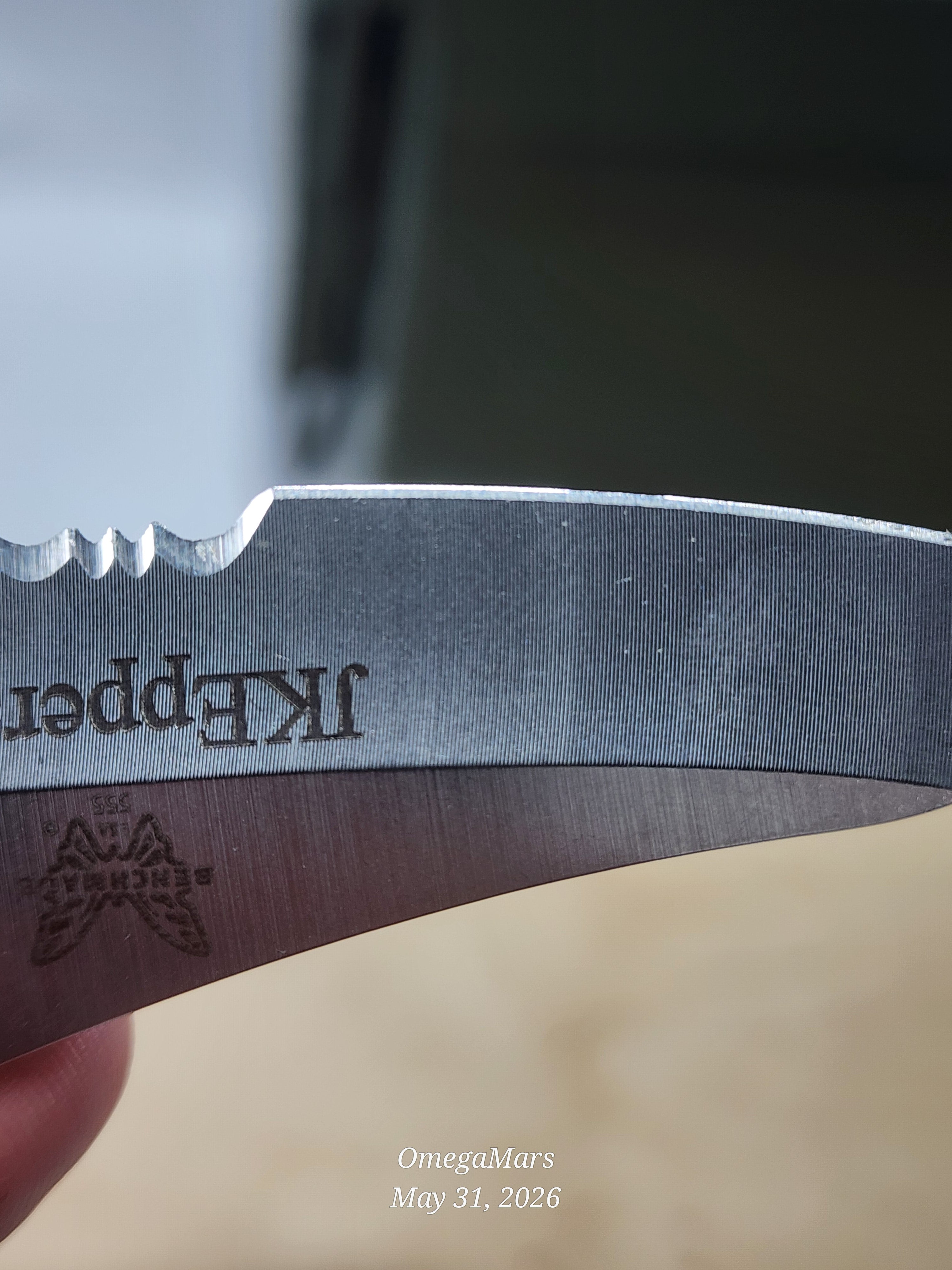 BENCHMADE 555 - 154CM - Mini Griptilain - Light Usage/Dirty - #25Gr