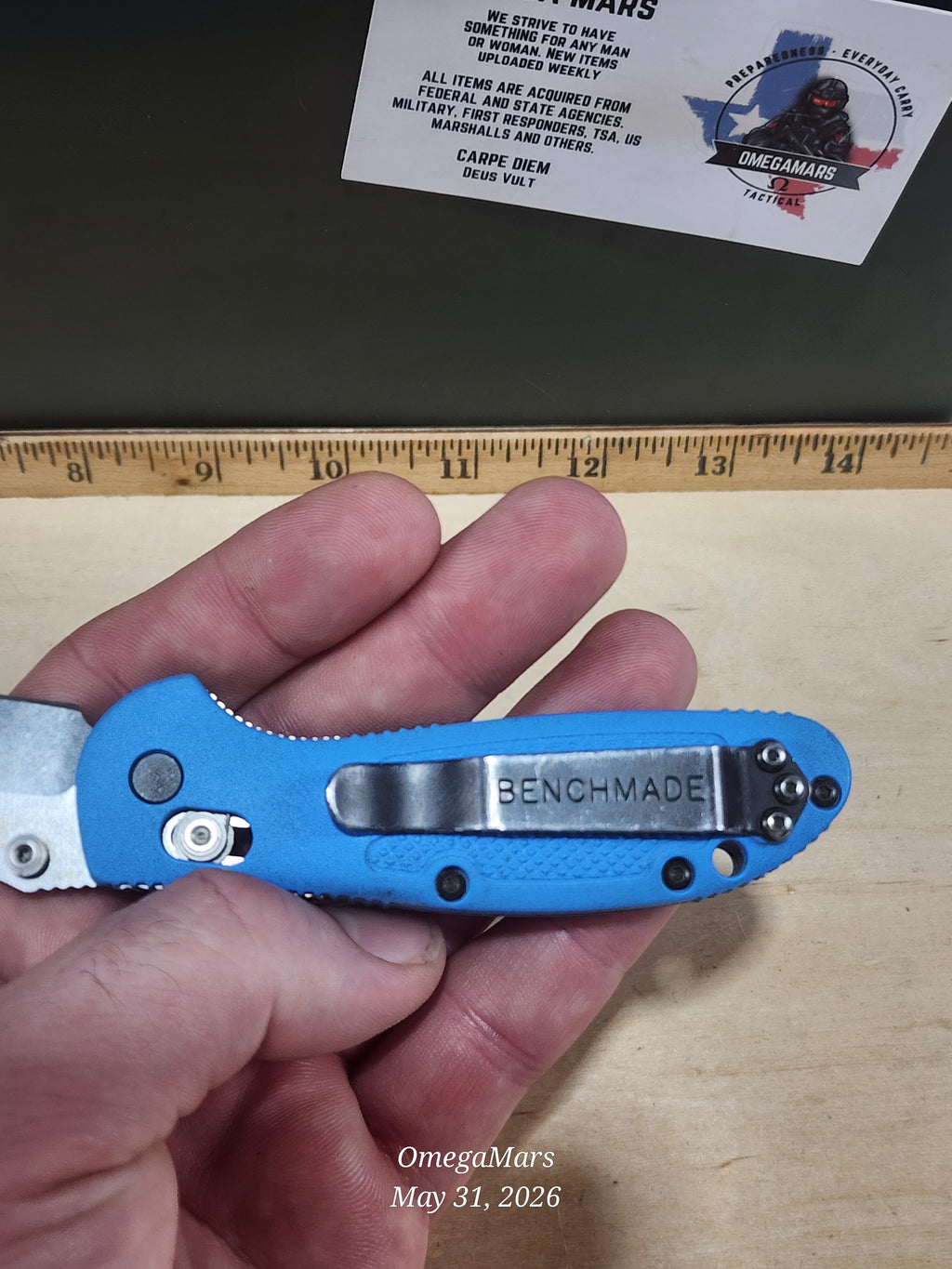 BENCHMADE 556 - S30V - Mini Griptilain - Light Usage/Dirty - #26Gr