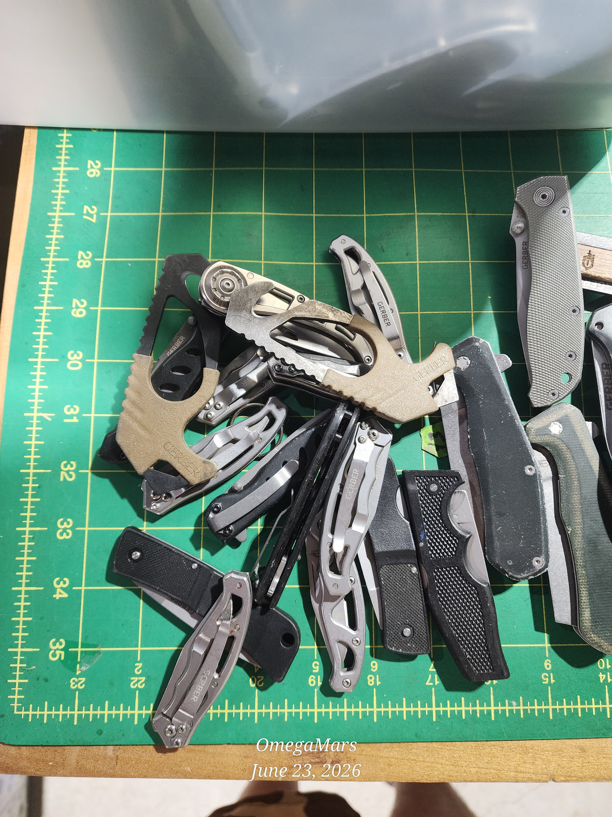 Gerber Mystery Box of 4 - 4.5 lbs, random multi tools and knives.