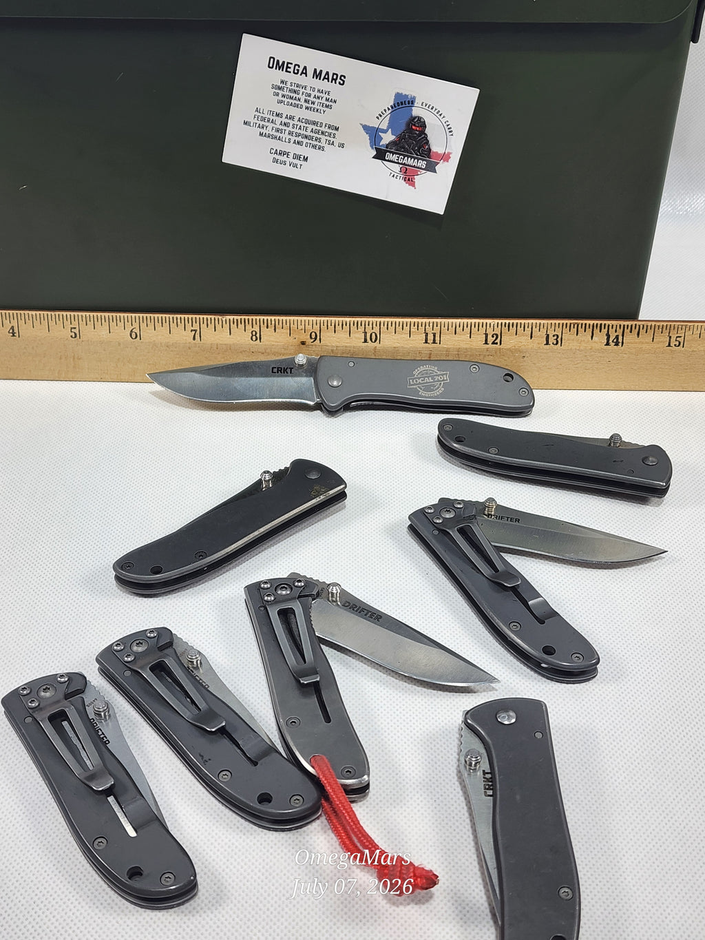CRKT Drifter 6450K - 6450S- LIGHT USAGE - Liner lock / Frame Lock