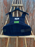 Point Blank Concealable Body Armor PACA #BBA7. Size 46 R Color Navy. Light usage.