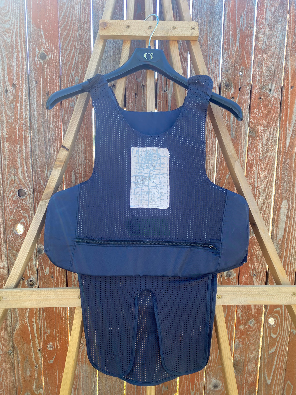 Point Blank Concealable Body Armor PACA #BBA2. Size 42 R. Color Navy. Light usage.