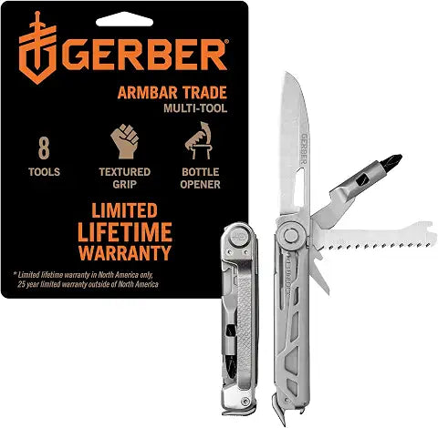 GERBER Armbar Trade EDC Pocket Knife Multitool - Light Usage