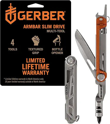 GERBER Armbar Slim Drive EDC Pocket Knife Multitool - Light Usage