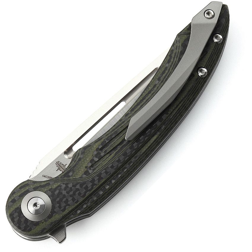 Bestech Knives - Irida Linerlock CF/G10 Green - CLOSEOUT