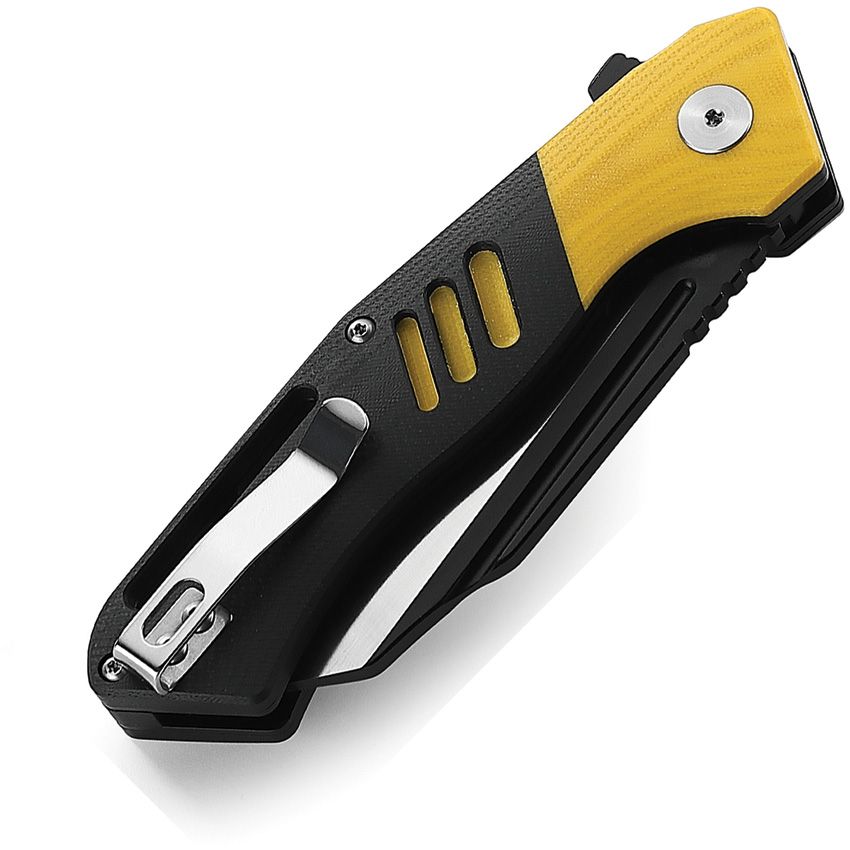Bestech Knives - Rockface Linerlock Yellow - CLOSEOUT