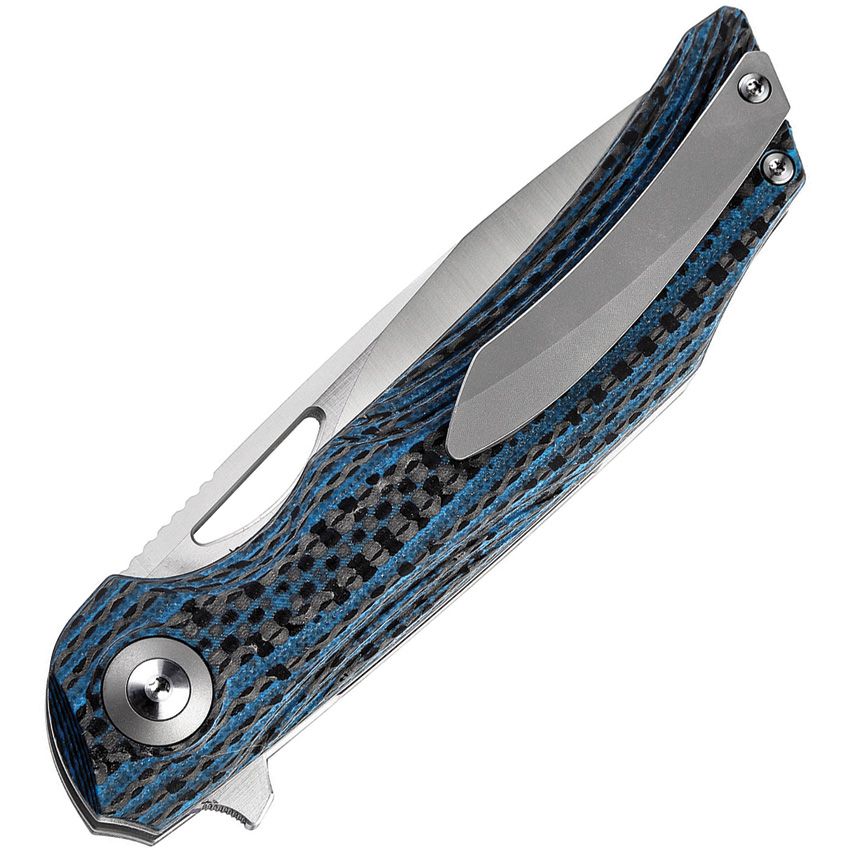 Bestech Knives - Falko Linerlock CF Blue - CLOSEOUT