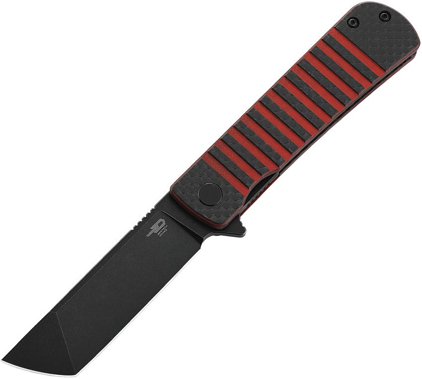 Bestech Knives - Titan Linerlock Black/Red - CLOSEOUT