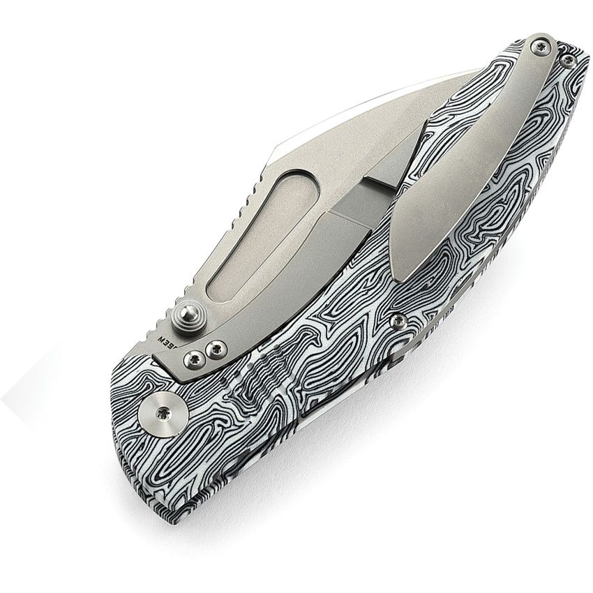 Bestech Knives - Lockness Framelock Black/White - CLOSEOUT