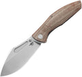 Bestech Knives - Lockness Framelock Natural Micarta - CLOSEOUT