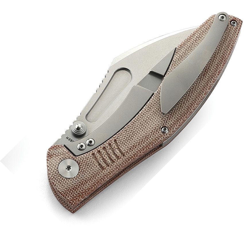 Bestech Knives - Lockness Framelock Natural Micarta - CLOSEOUT