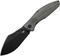 Bestech Knives - Lockness Framelock Black Micarta - CLOSEOUT
