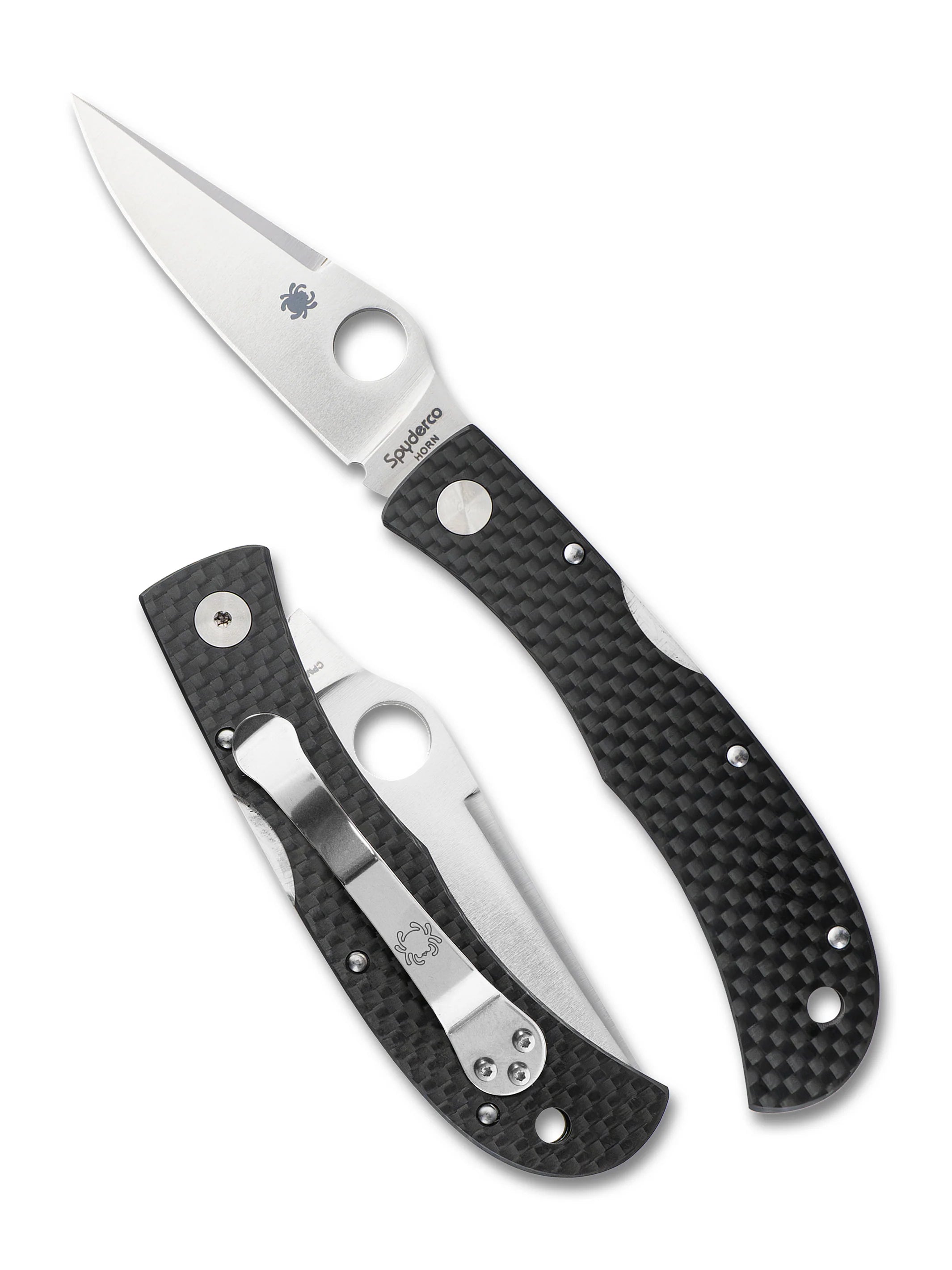 SPYDERCO - Jess Horn Exclusive Carbon Fiber Handle - Cru Wear - READ
