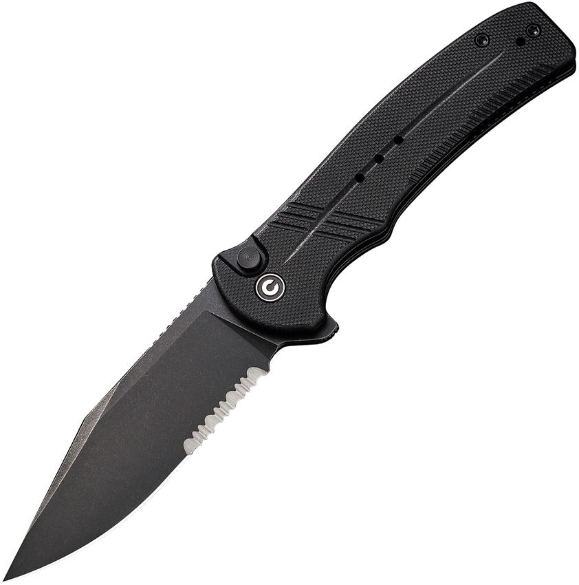 CIVIVI - Cogent Button Lock Partially Serrated