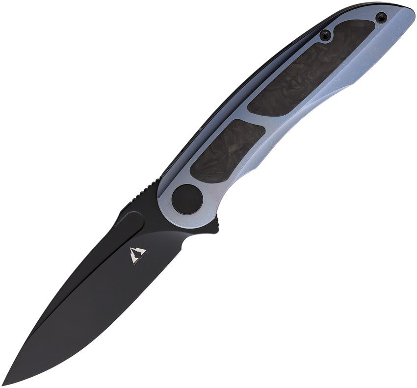 CMB MADE KNIVES - Knight Framelock Blue - Bohler M390 - Titanium - CLOSE OUT
