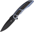 CMB MADE KNIVES - Knight Framelock Blue - Bohler M390 - Titanium - CLOSE OUT