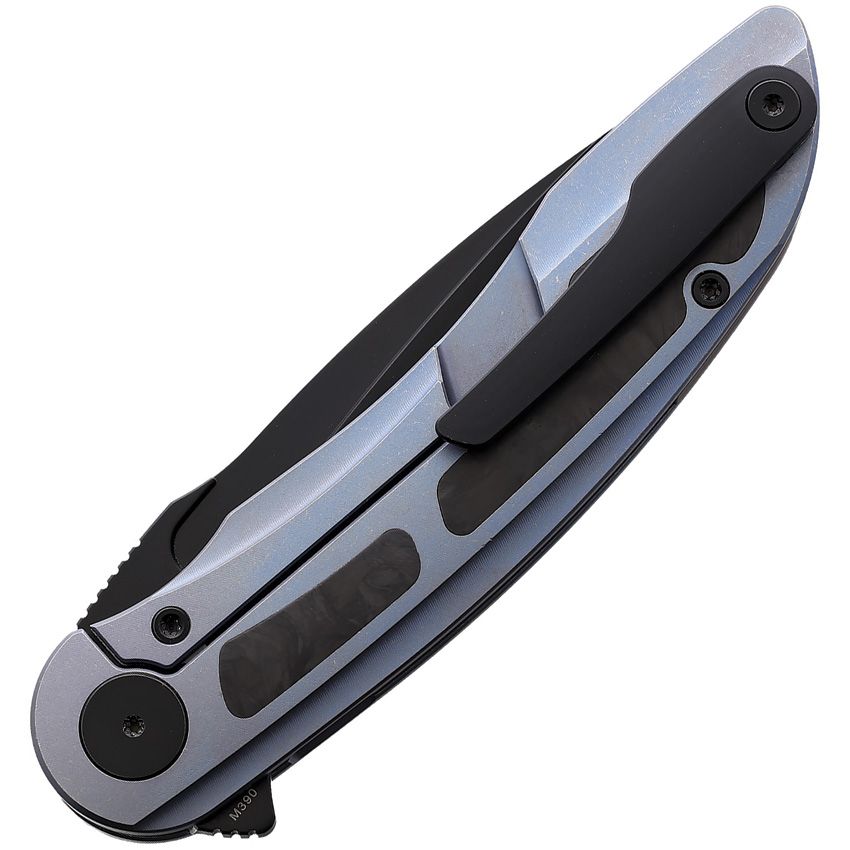 CMB MADE KNIVES - Knight Framelock Blue - Bohler M390 - Titanium - CLOSE OUT