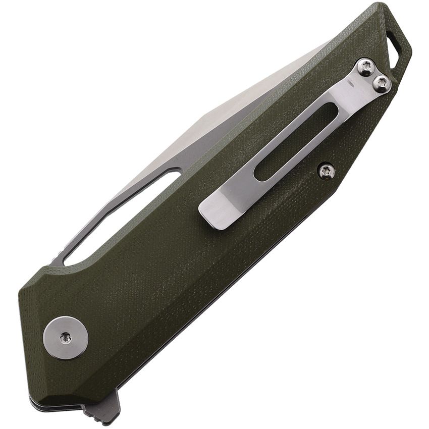 CMB MADE KNIVES - Lurker Linerlock Green G10 D2 Steel - CLOSE OUT