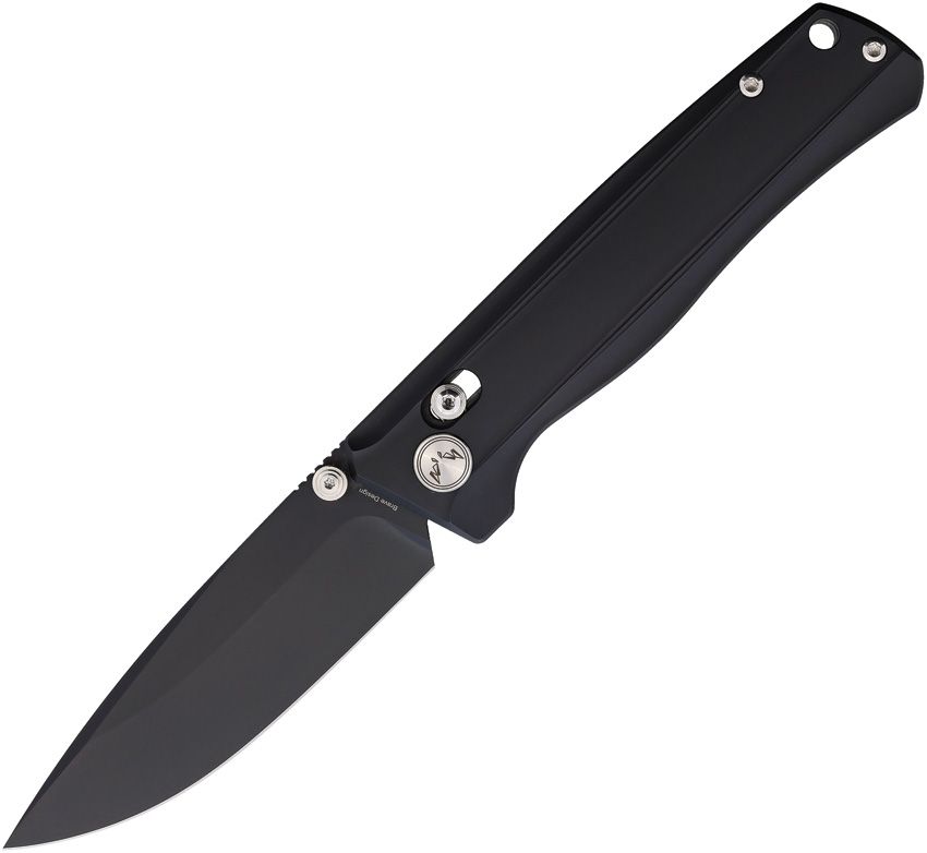 CMB MADE KNIVES - Braveman Axis Lock Black PVD - S35VN - Titanium - CLOSE OUT