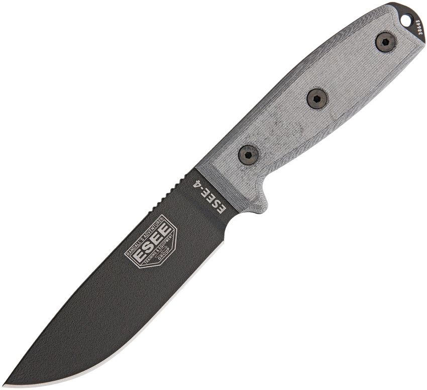 ESEE Model 4 Stainless Plain - ES4PMBB - Brand New