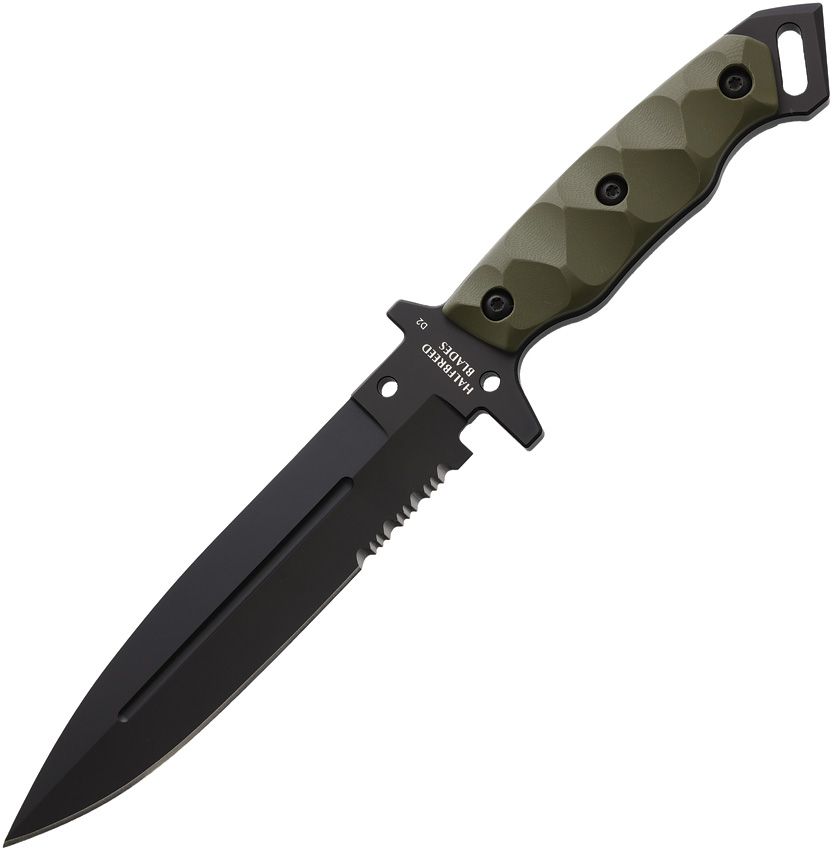 HALFBREED BLADES - Medium Infantry Knife BLK ODG - CLOSE OUT