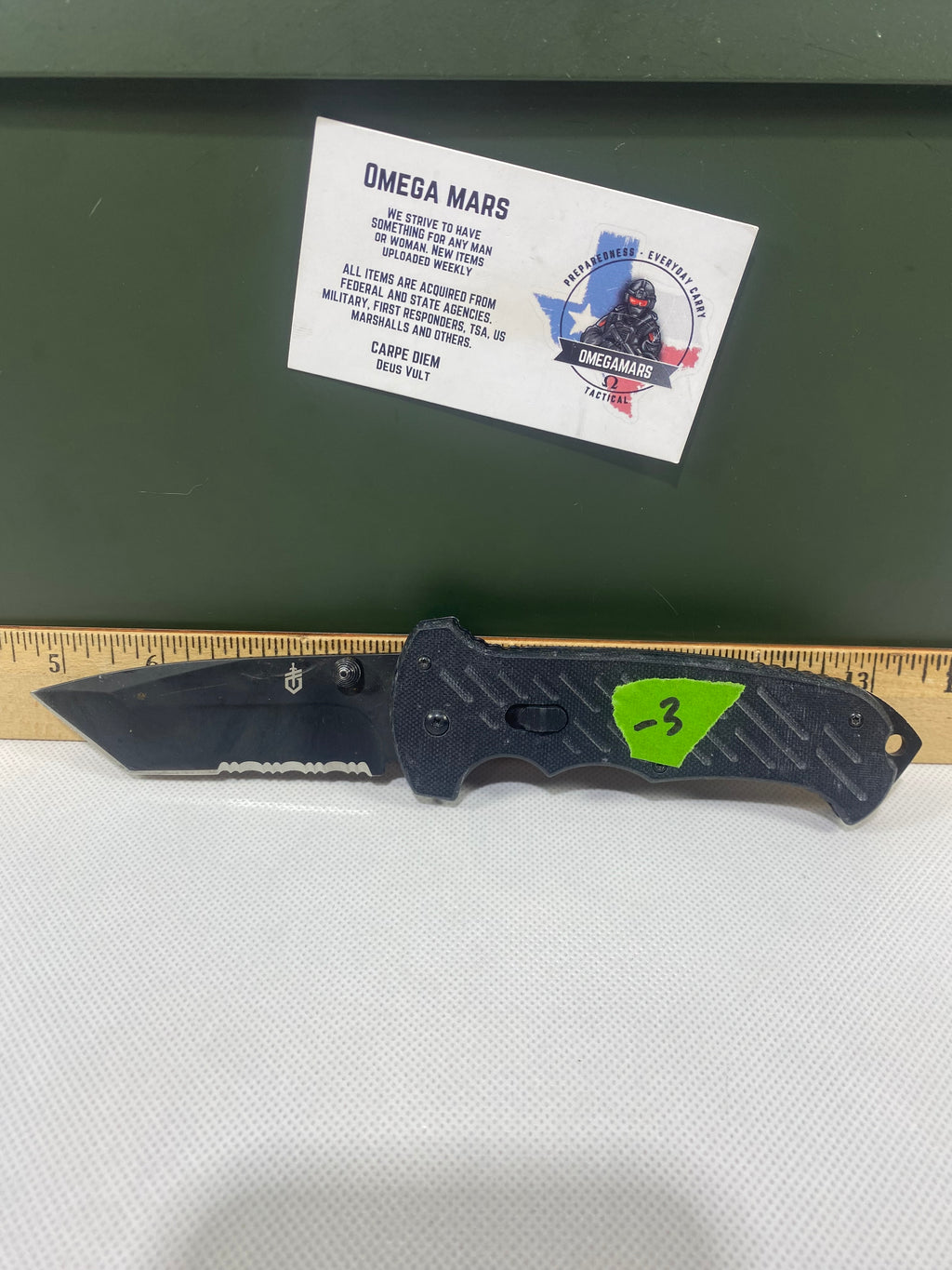 Gerber #-3. 06 FAST. Light usage.