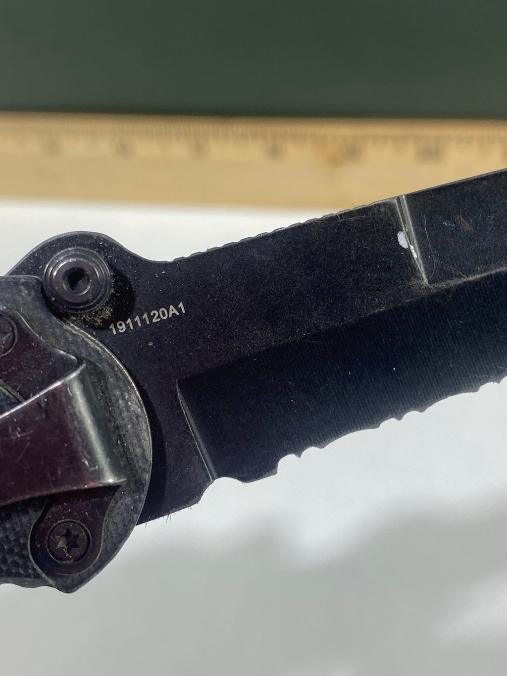 Gerber #-13. FAST Folding Covert. Light usage. Broken Tip. Resharpened.