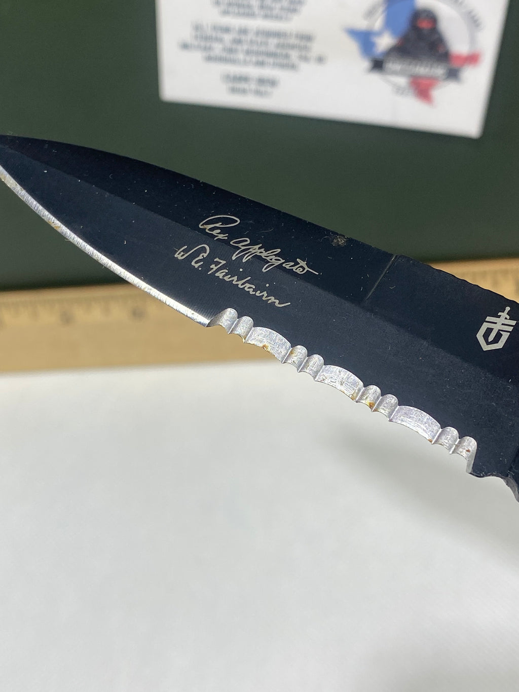 Gerber #-15. FAST Folding Covert. Light usage. Dings on the blade.