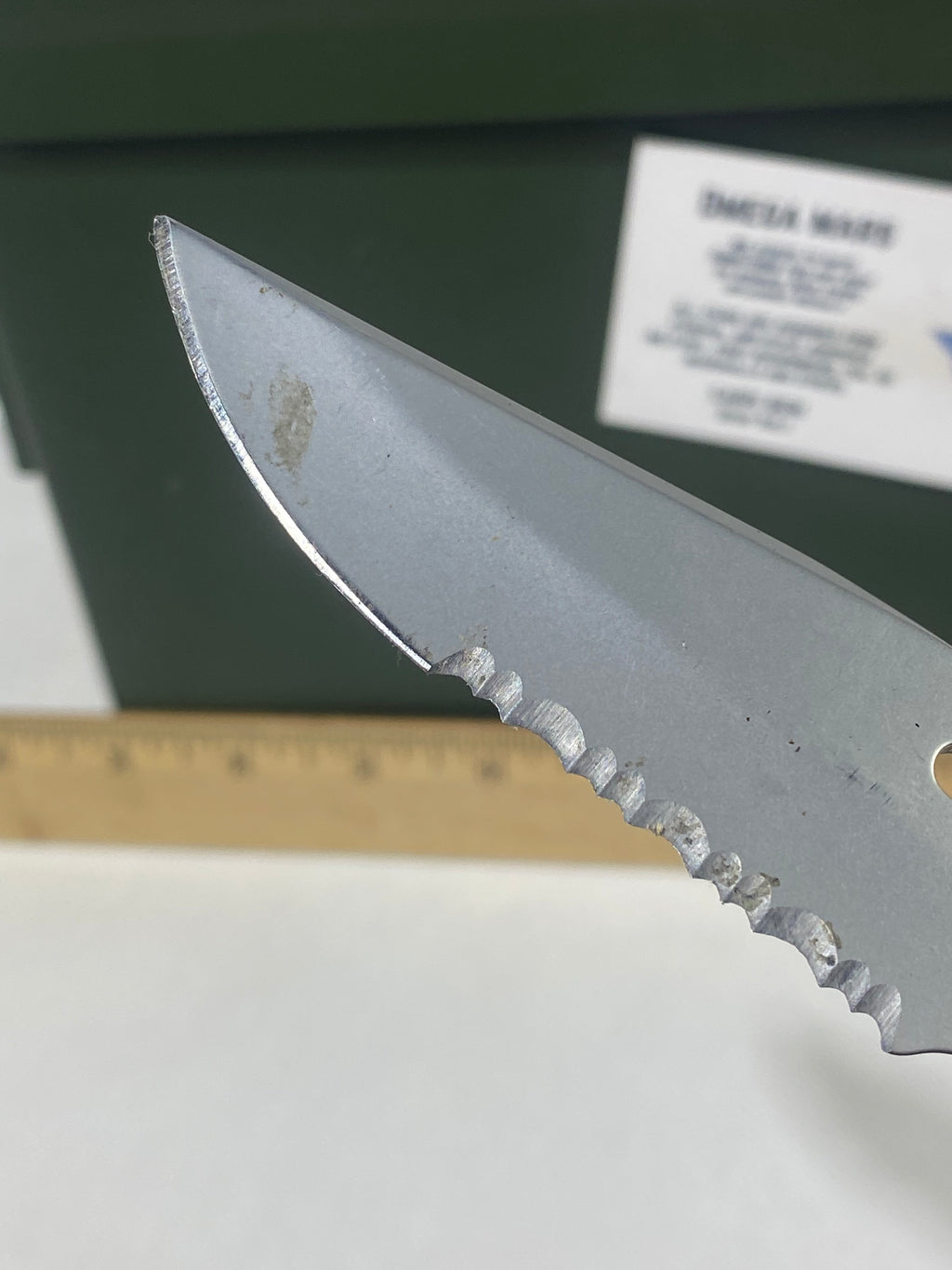 Gerber #-18. EZ Out. Light usage. Clip bent out.