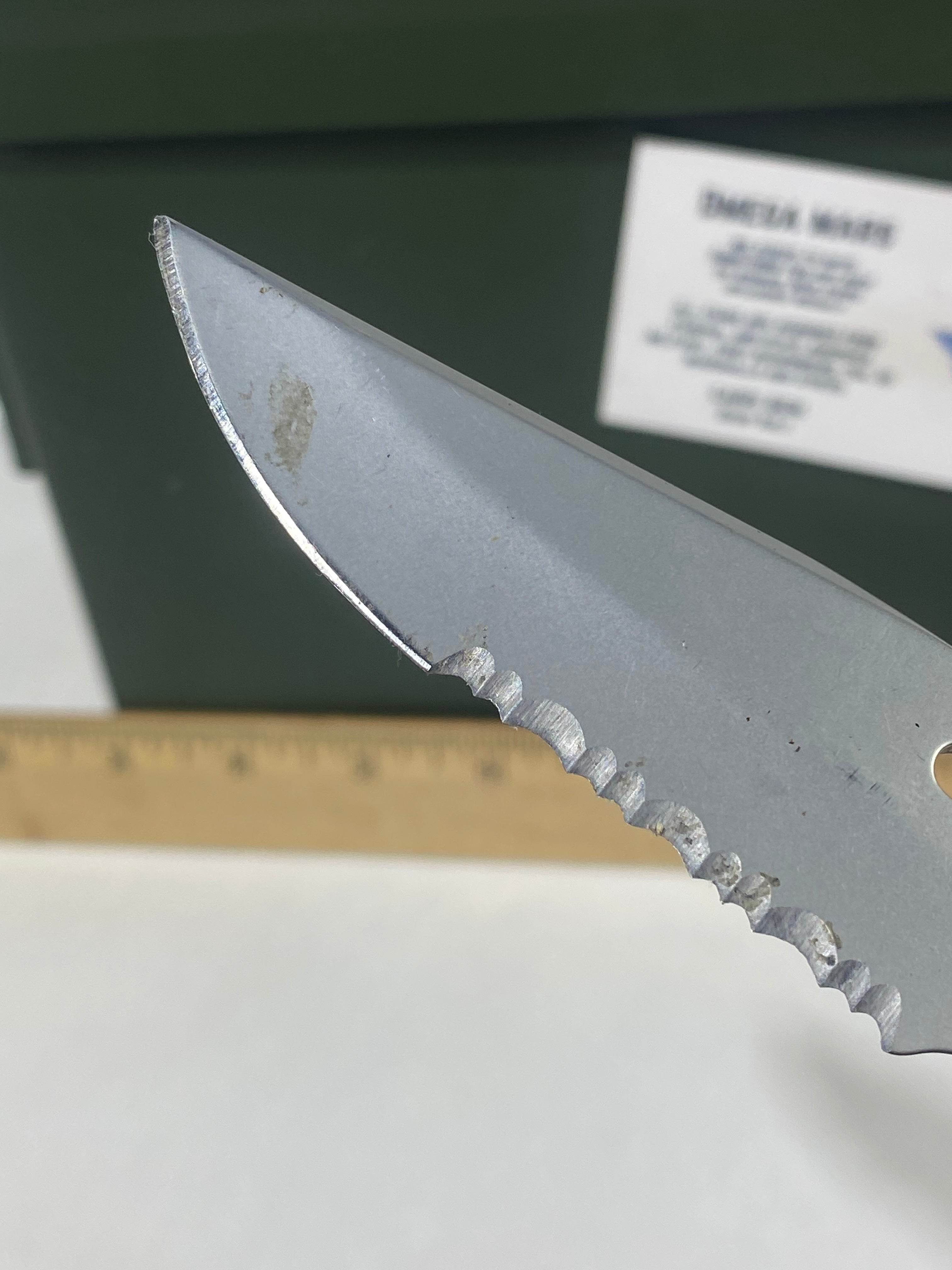 Gerber #-18. EZ Out. Light usage. Clip bent out.
