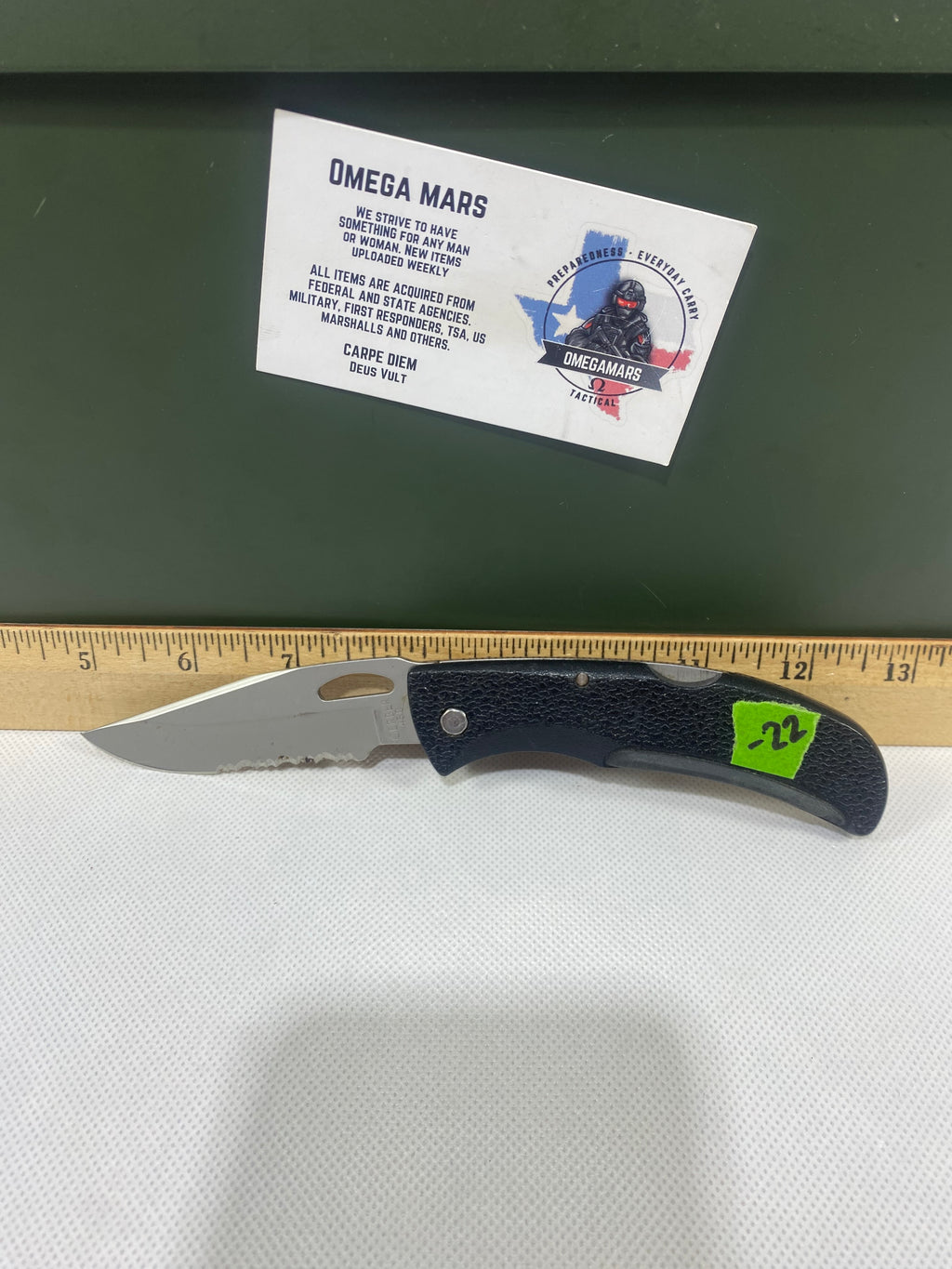 Gerber #-22. EZ Out. Light usage. Dirty.
