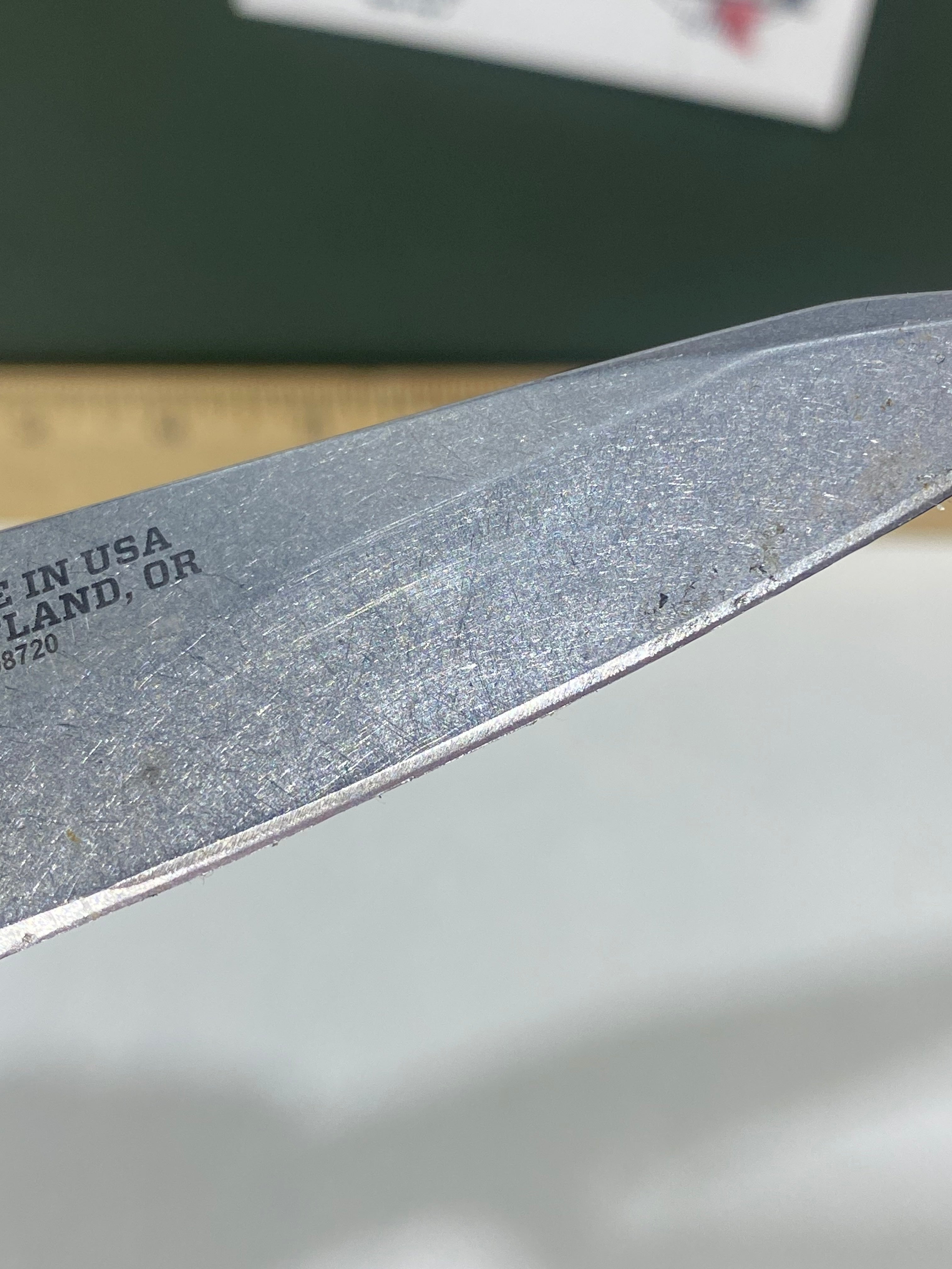Gerber #-25. Fastball. Light usage. Missing Pocket Clip. Resharpened.