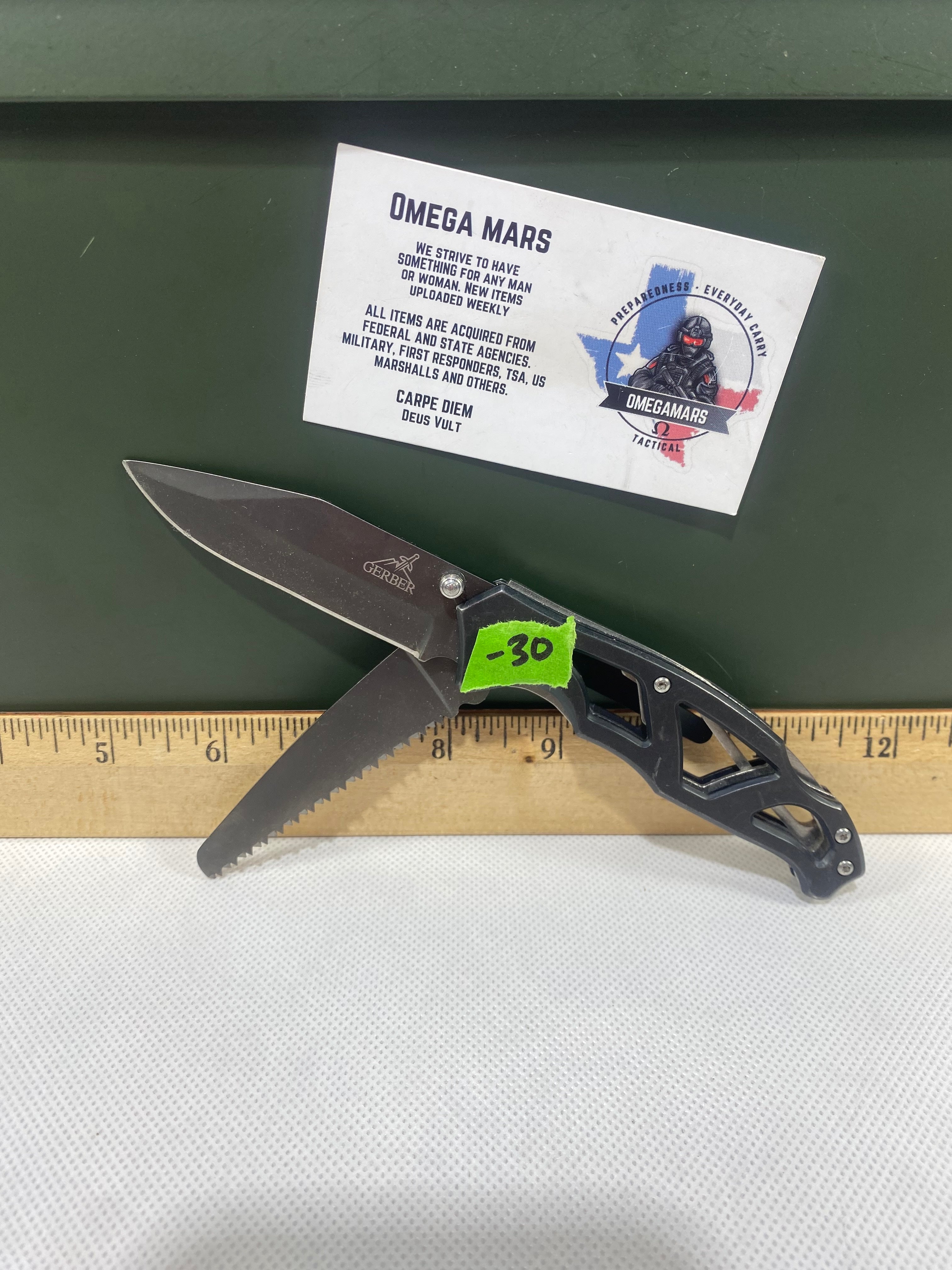 Gerber #-30. Light usage.