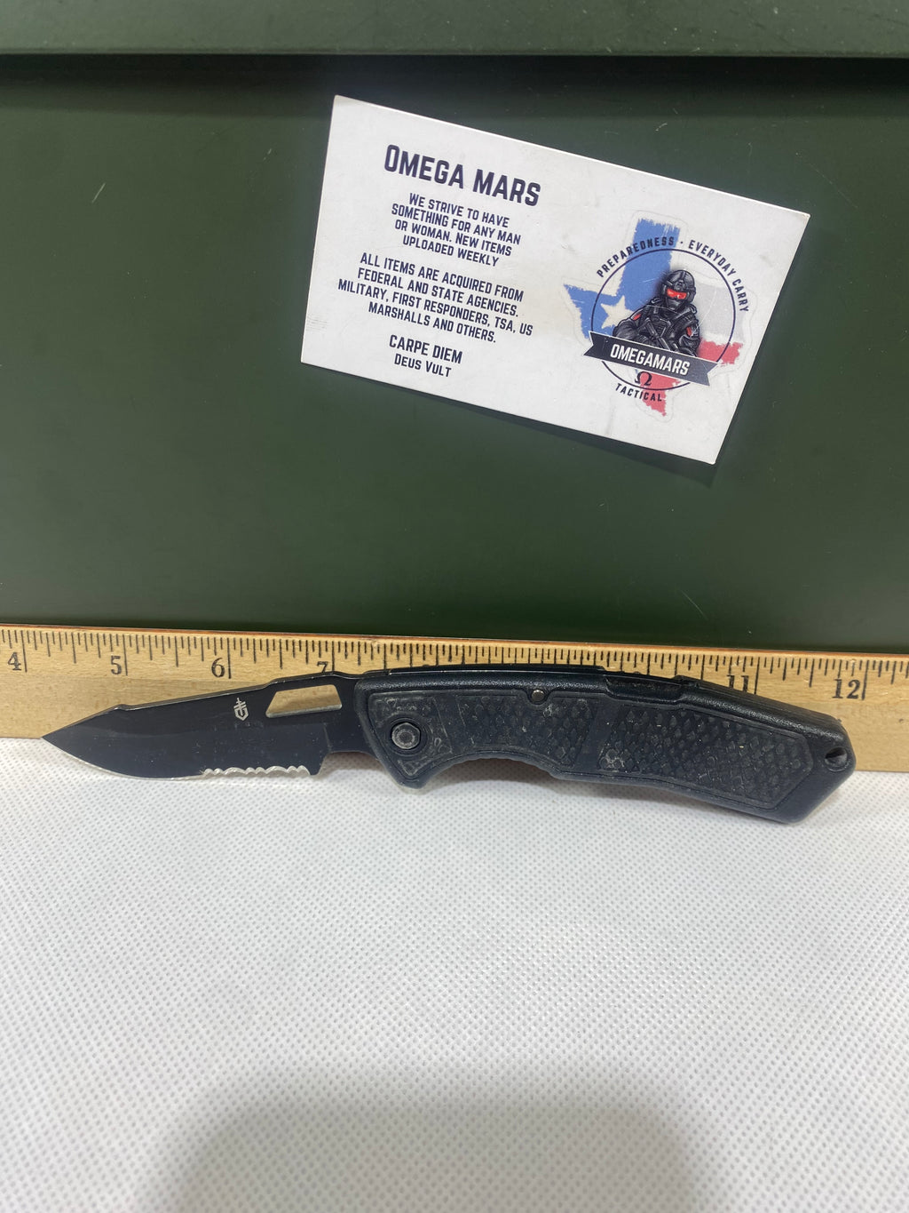 Gerber #-32. Order. Light usage. Pocket clip scratch