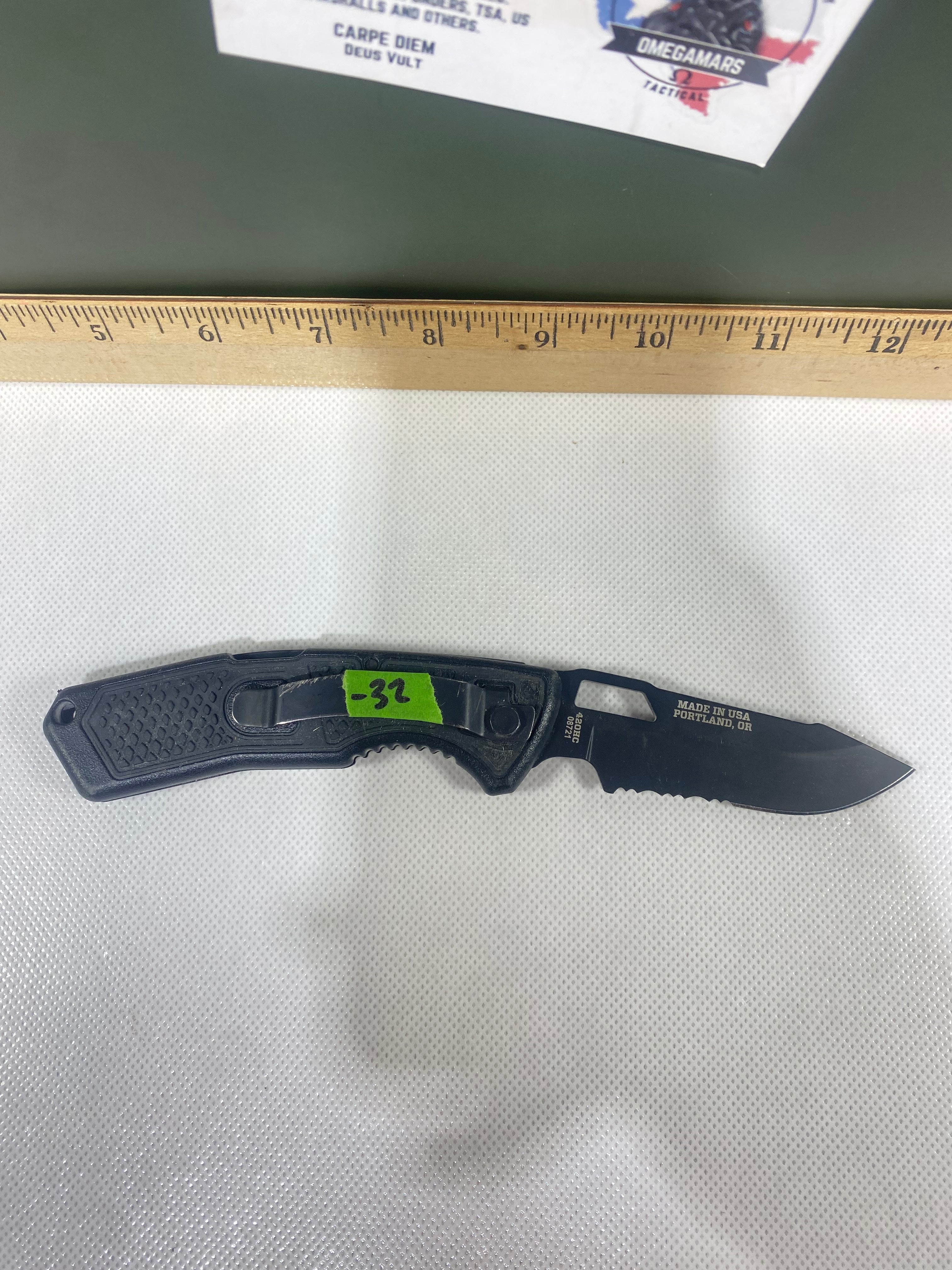 Gerber #-32. Order. Light usage. Pocket clip scratch