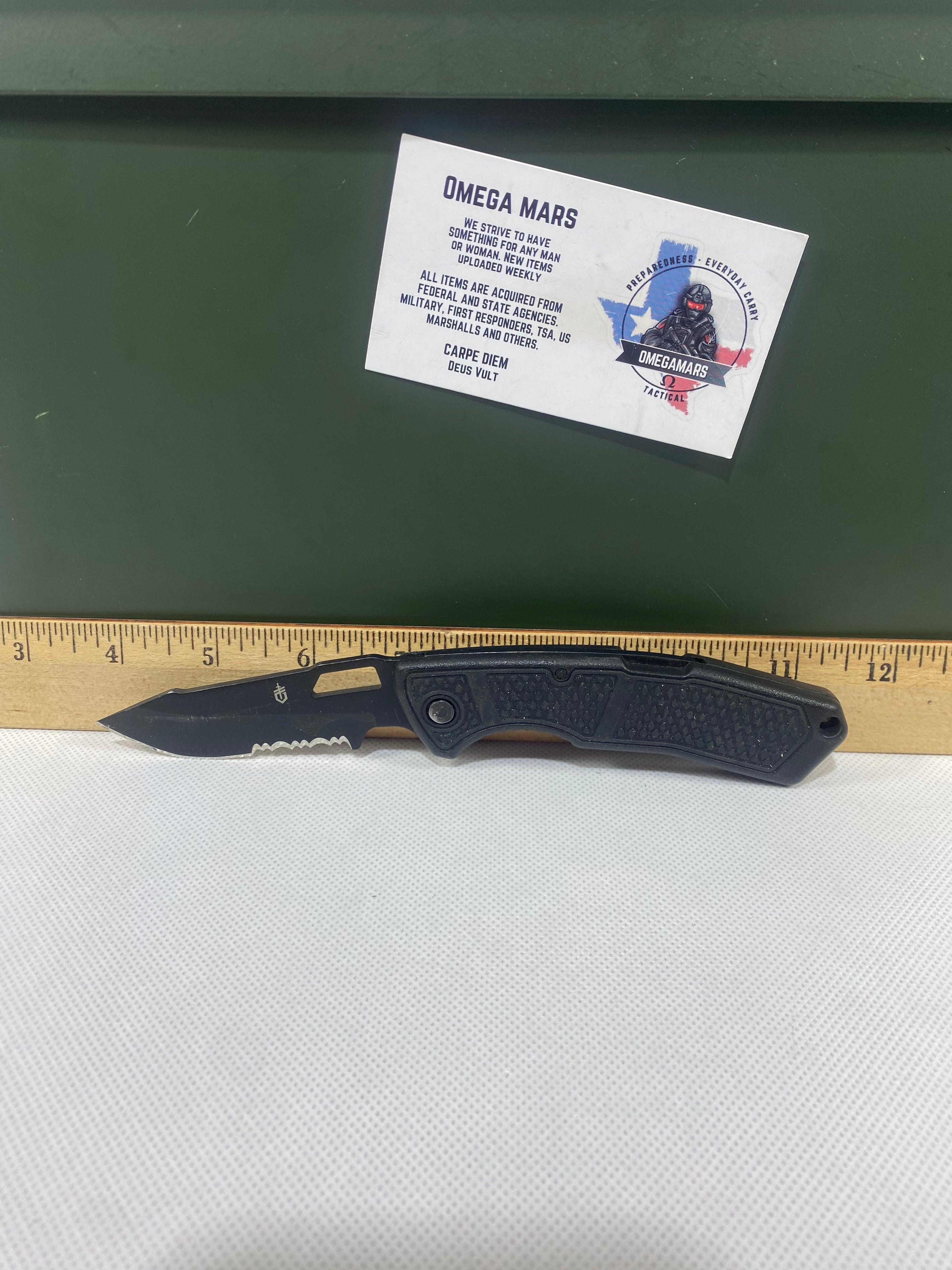 Gerber #-33. Order. Light usage. Name on it with a marker.