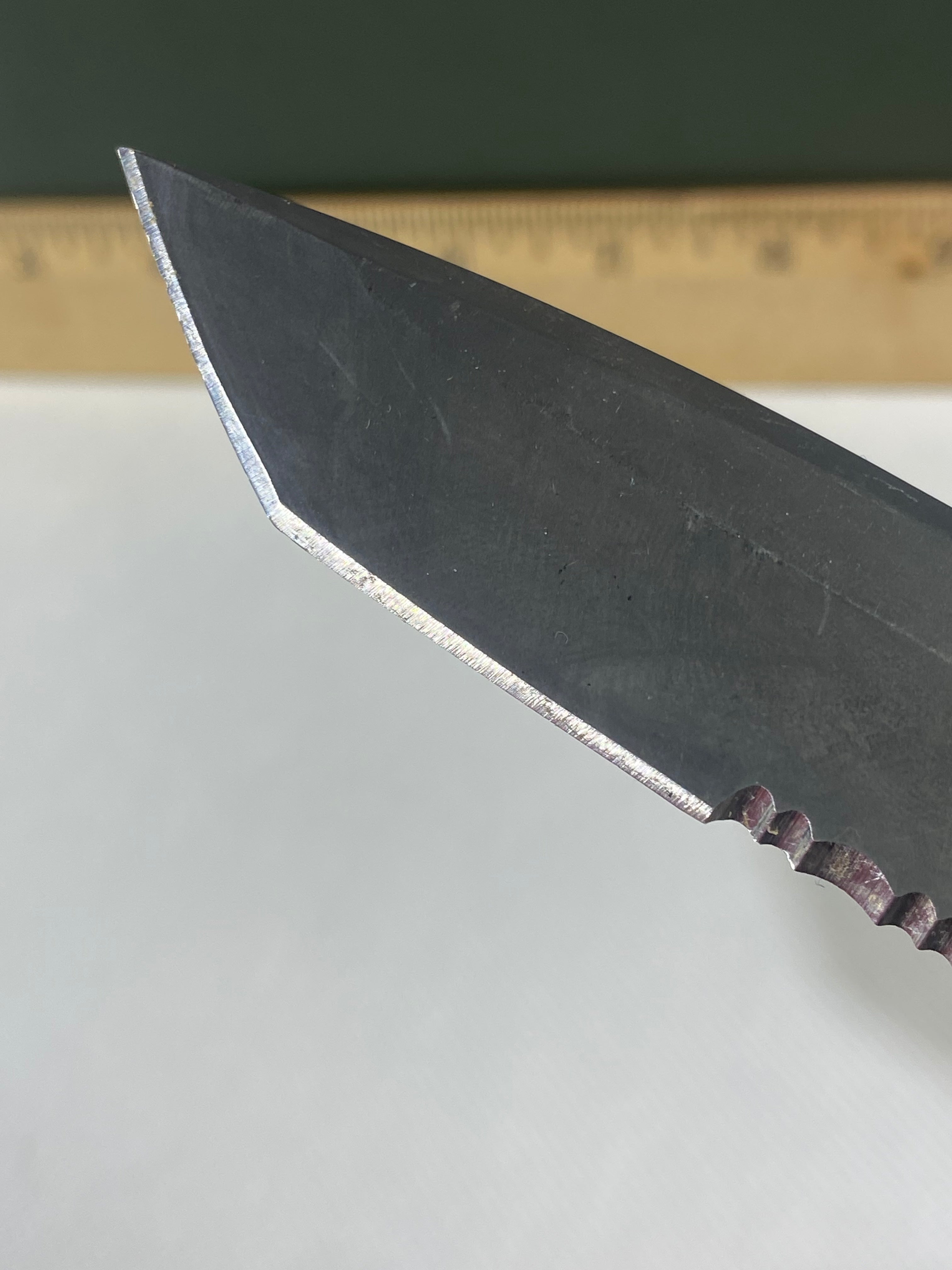 Gerber #-39. Propel. Light usage. Pocket clip a little loose. Dings on blade.