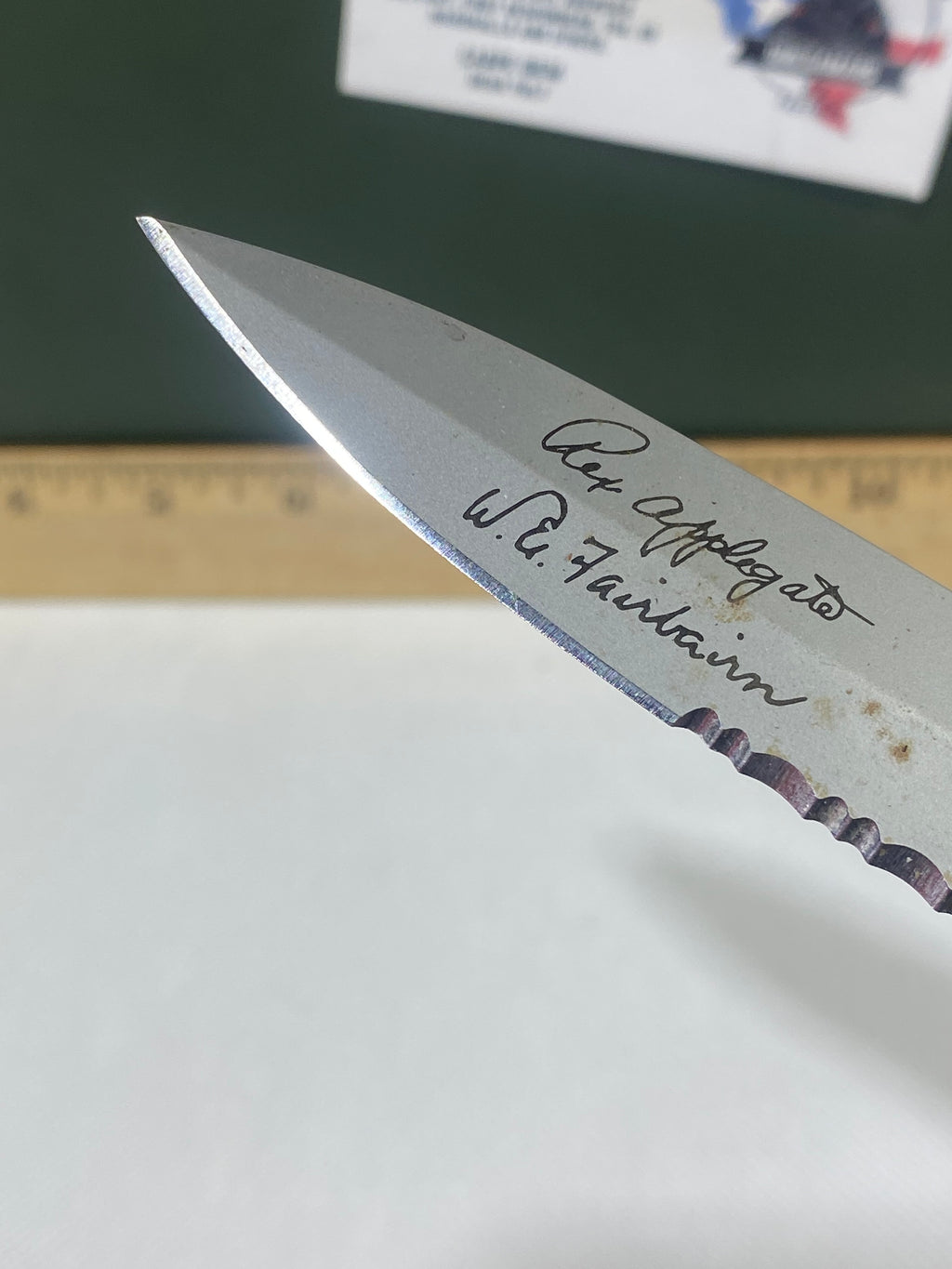 Gerber #-43. Applegate Fairbairn Covert. Light usage. Dirty.