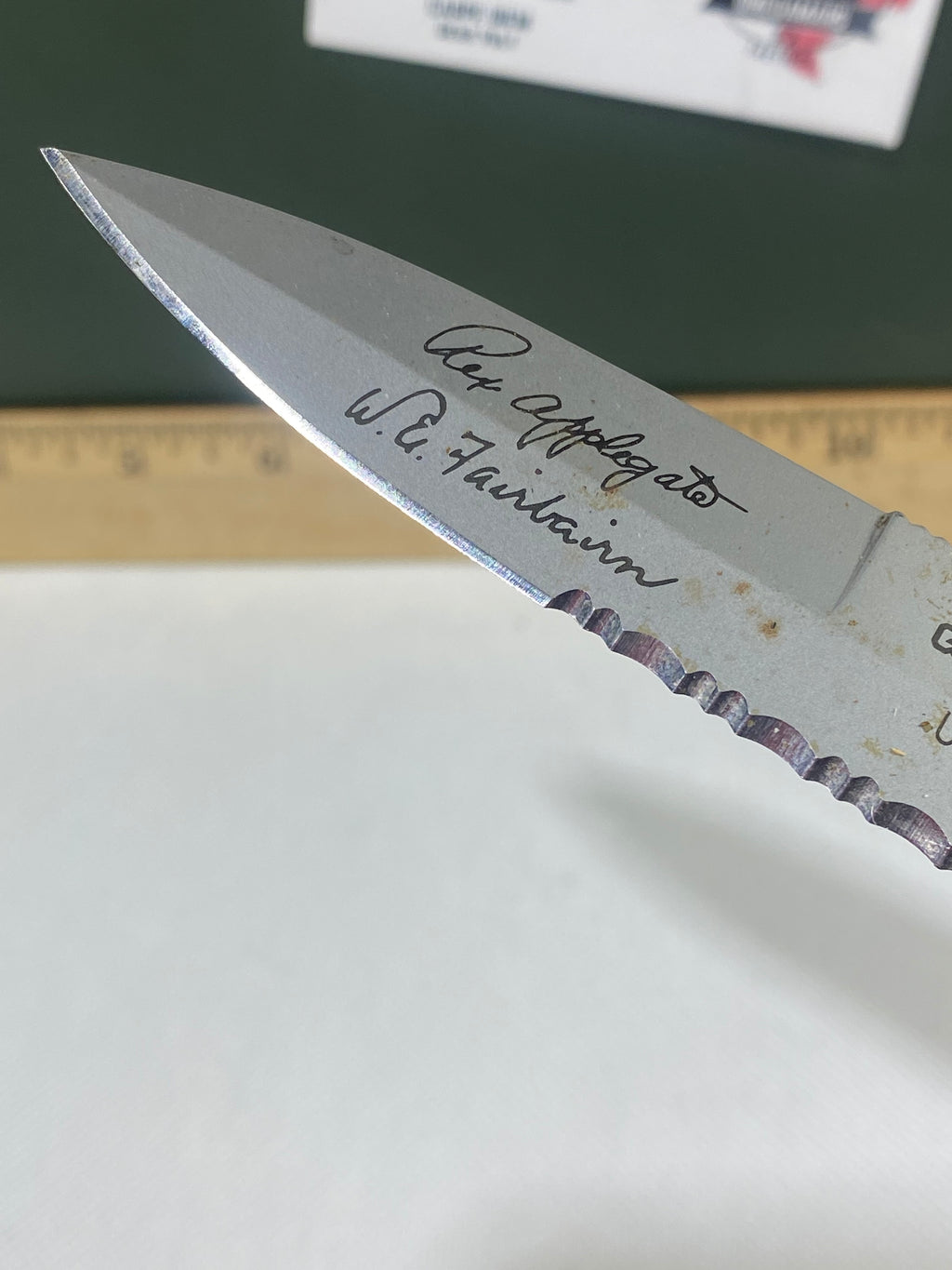 Gerber #-43. Applegate Fairbairn Covert. Light usage. Dirty.
