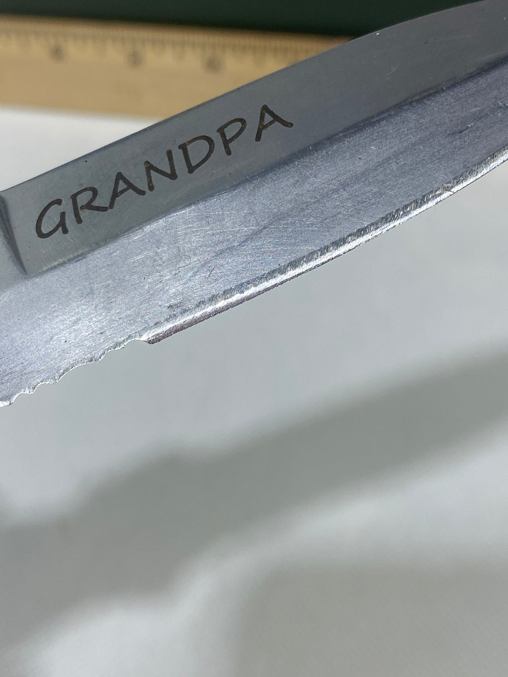 Gerber #-44. Applegate-Fairbairn Combat Folder. Light usage. Resharpened.