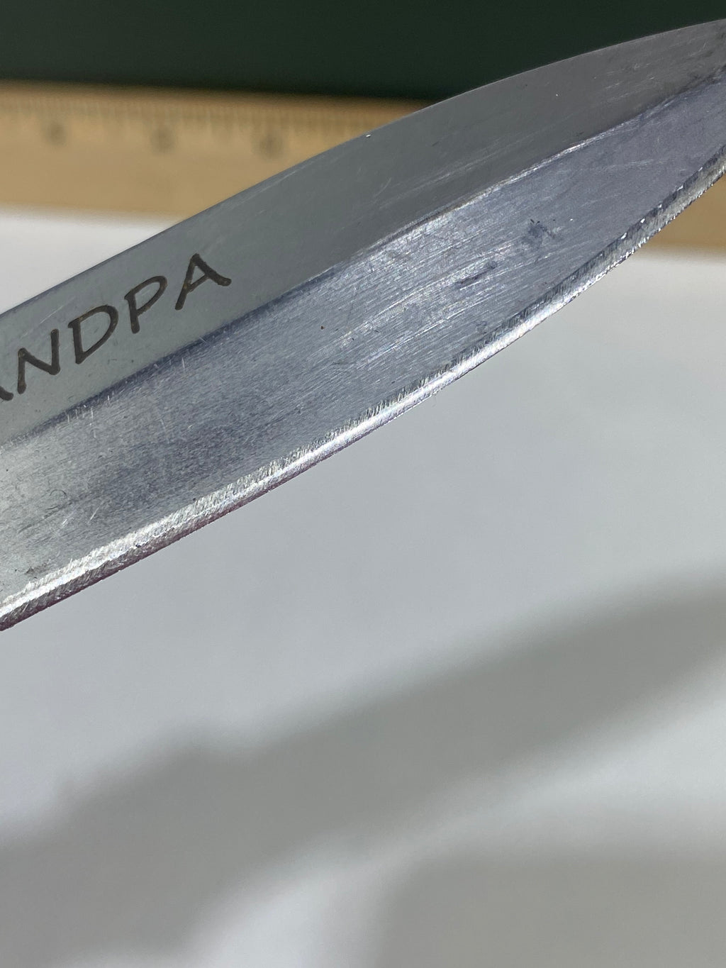 Gerber #-44. Applegate-Fairbairn Combat Folder. Light usage. Resharpened.