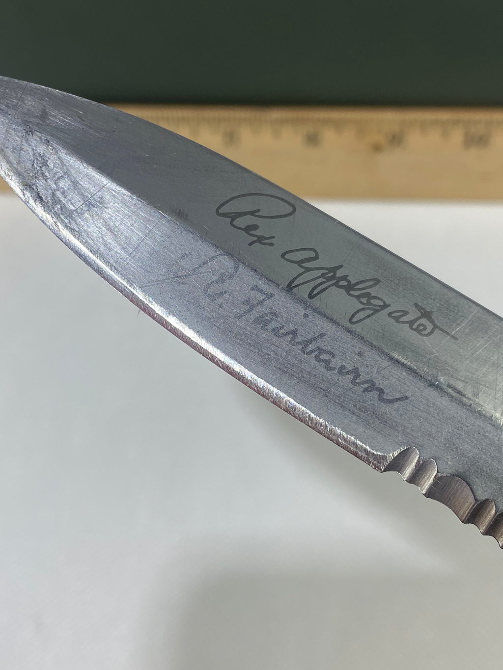 Gerber #-44. Applegate-Fairbairn Combat Folder. Light usage. Resharpened.