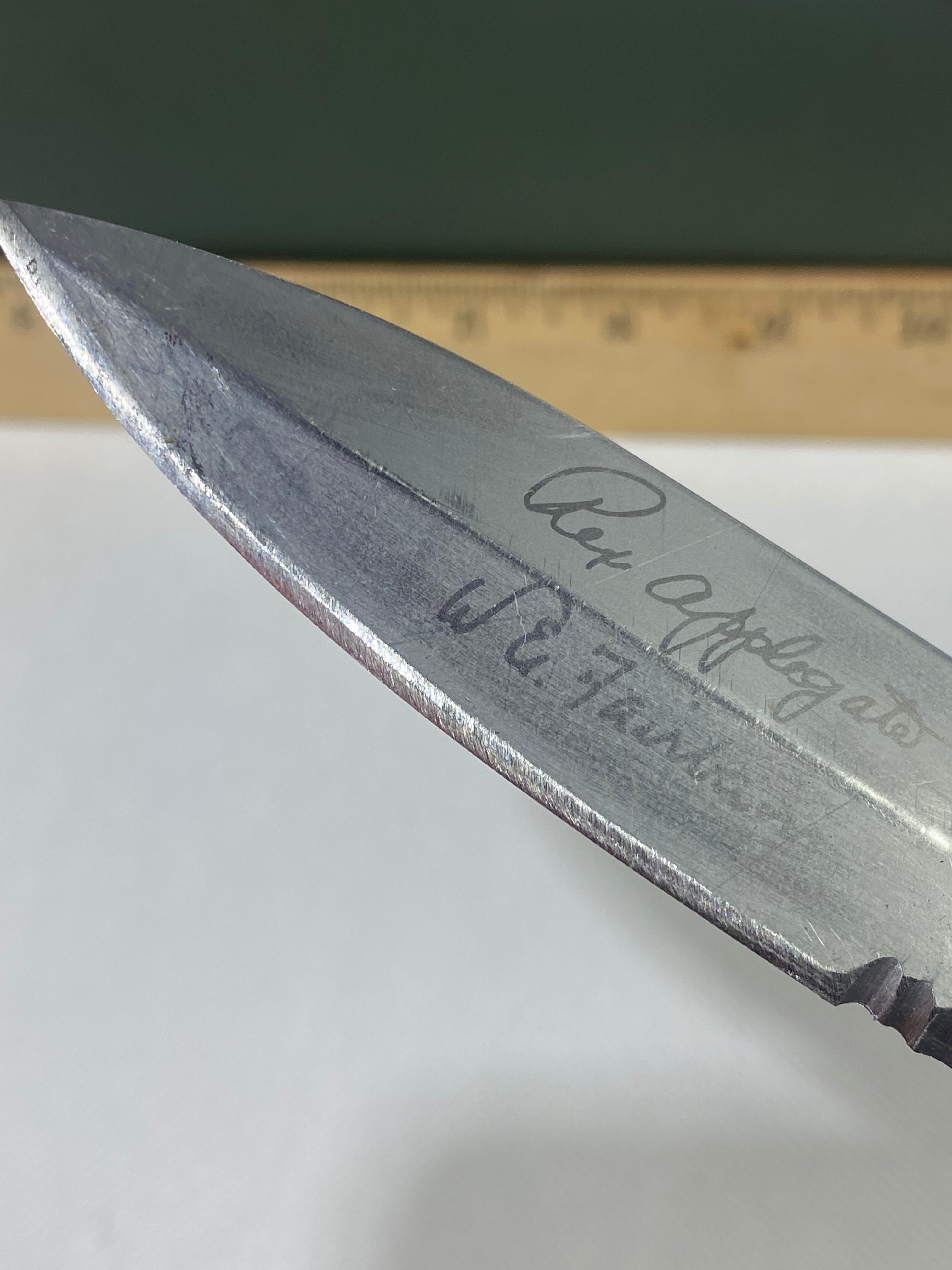 Gerber #-44. Applegate-Fairbairn Combat Folder. Light usage. Resharpened.