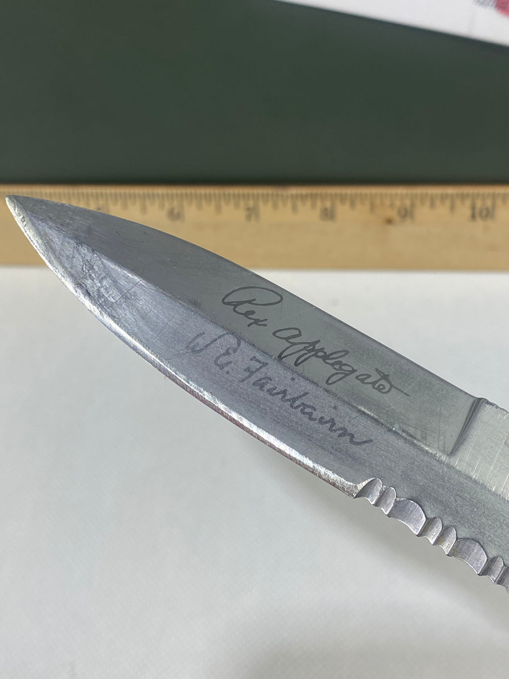 Gerber #-44. Applegate-Fairbairn Combat Folder. Light usage. Resharpened.