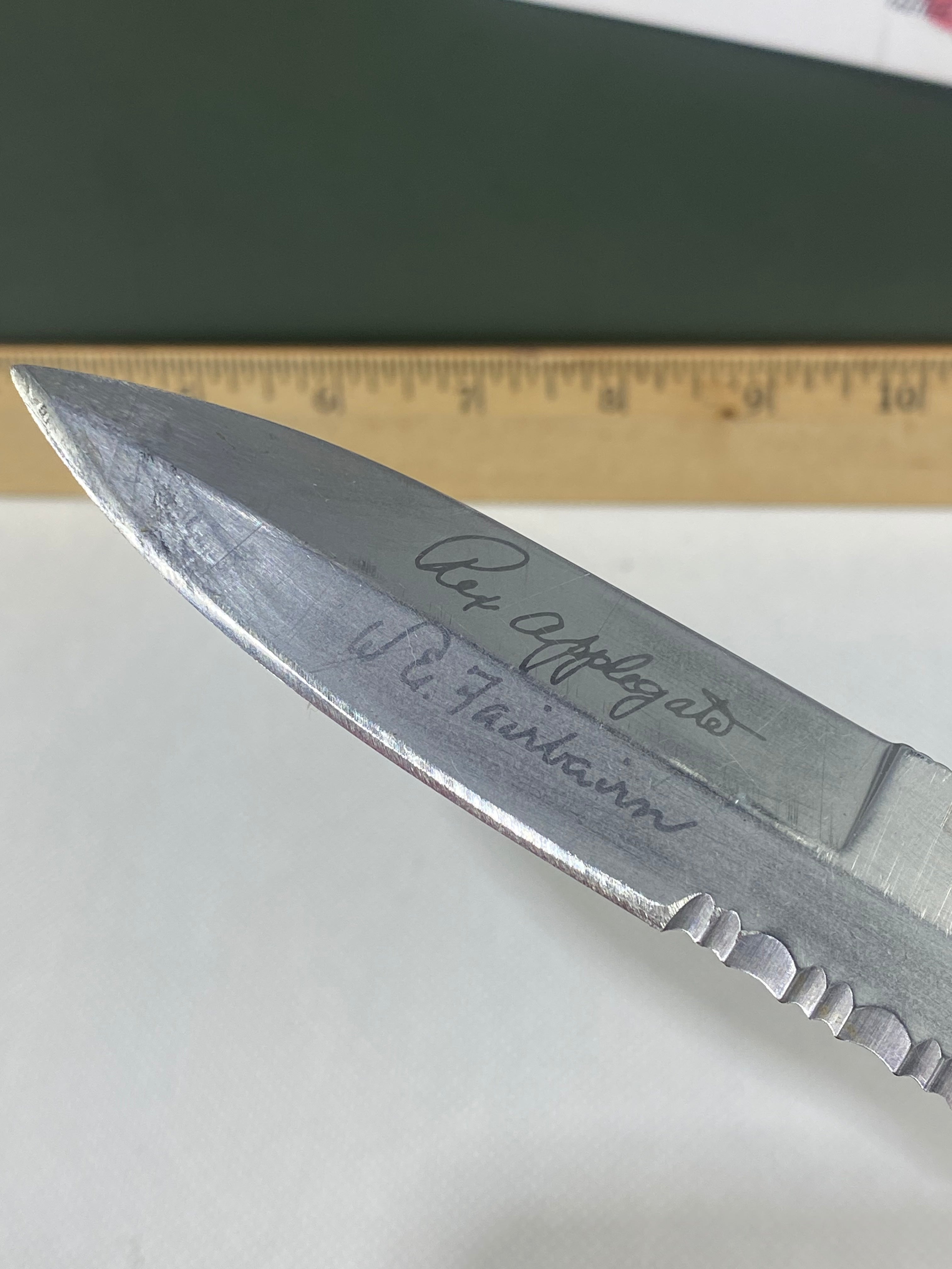 Gerber #-44. Applegate-Fairbairn Combat Folder. Light usage. Resharpened.