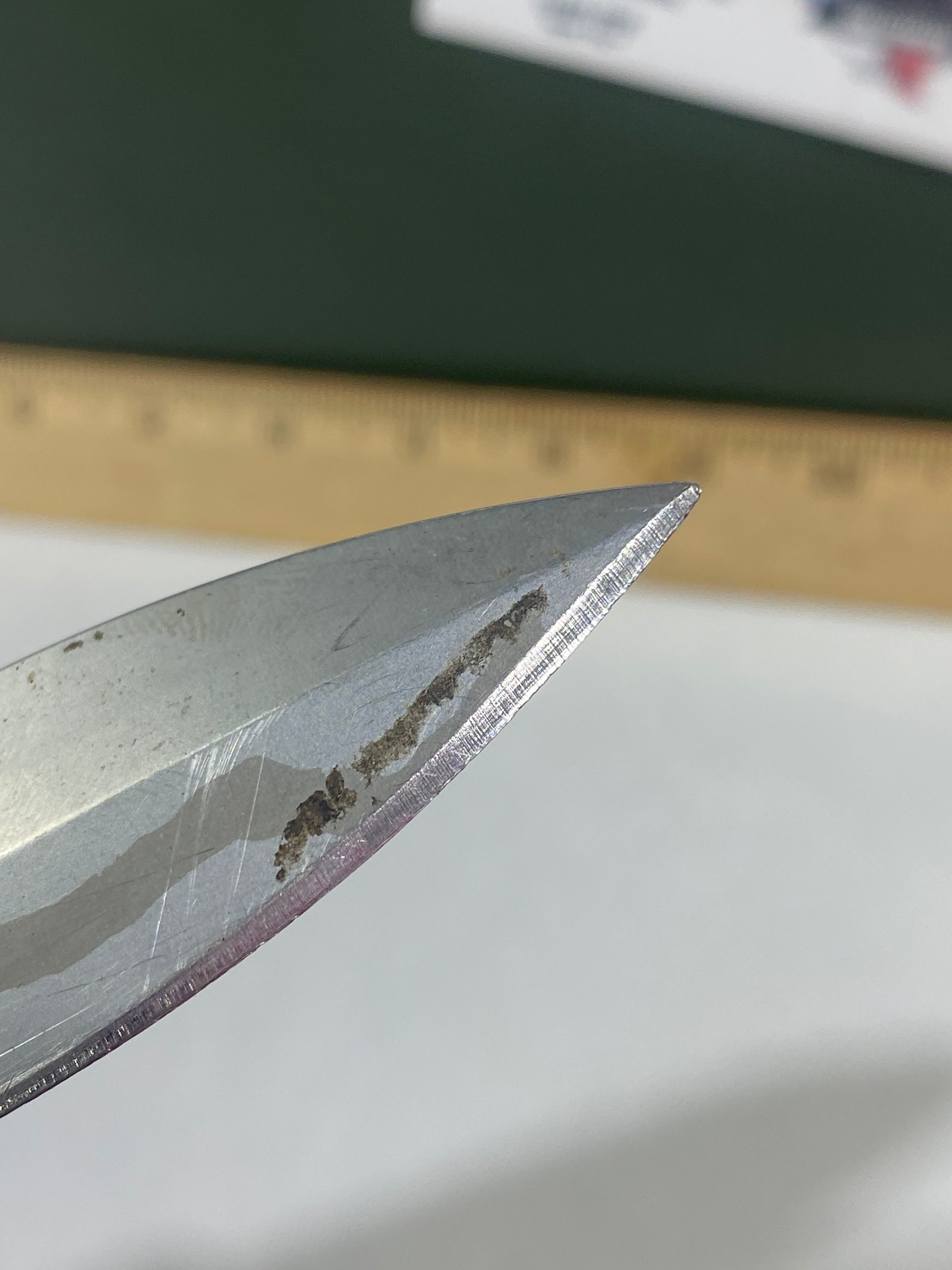 Gerber #-45. Applegate-Fairbairn Combat Folder. Light usage. Dirty. Blade has someone's name scratched on it.