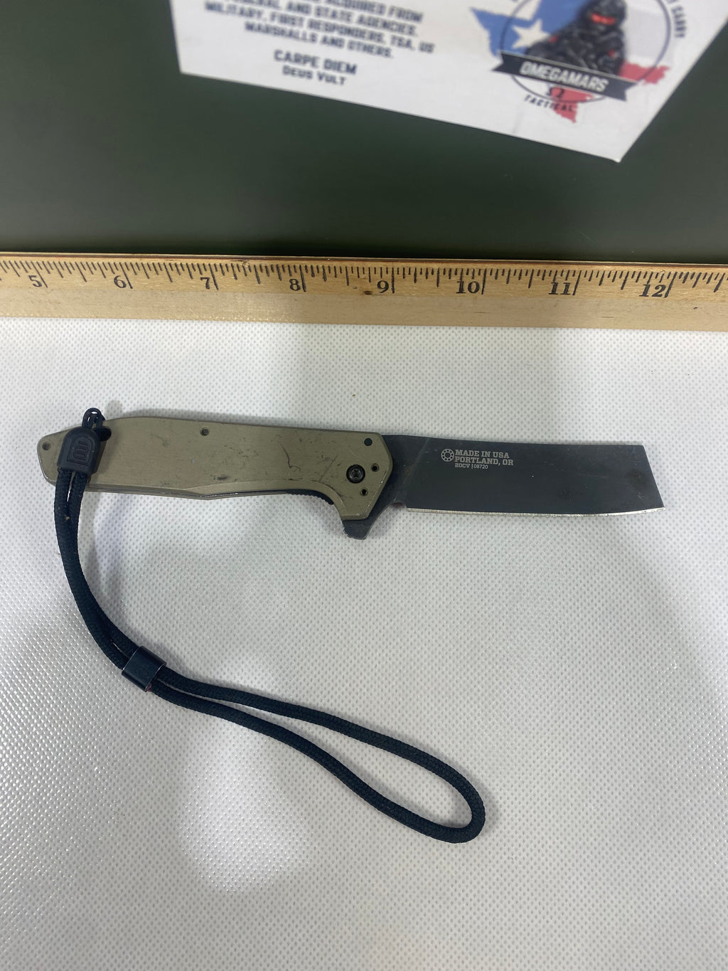 Gerber #-46. Fastball Cleaver. Light usage. Missing Pocket Clip.