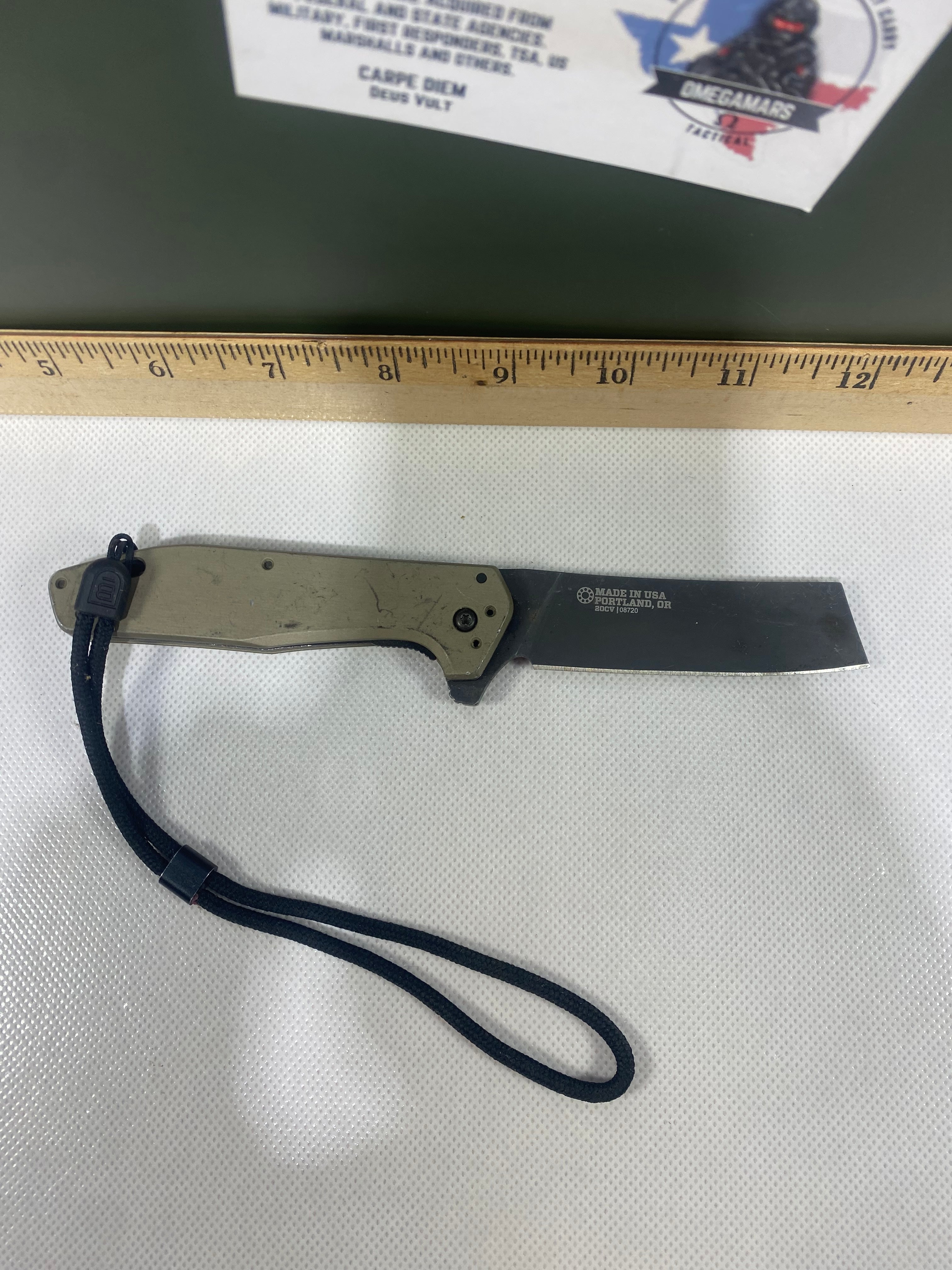 Gerber #-46. Fastball Cleaver. Light usage. Missing Pocket Clip.