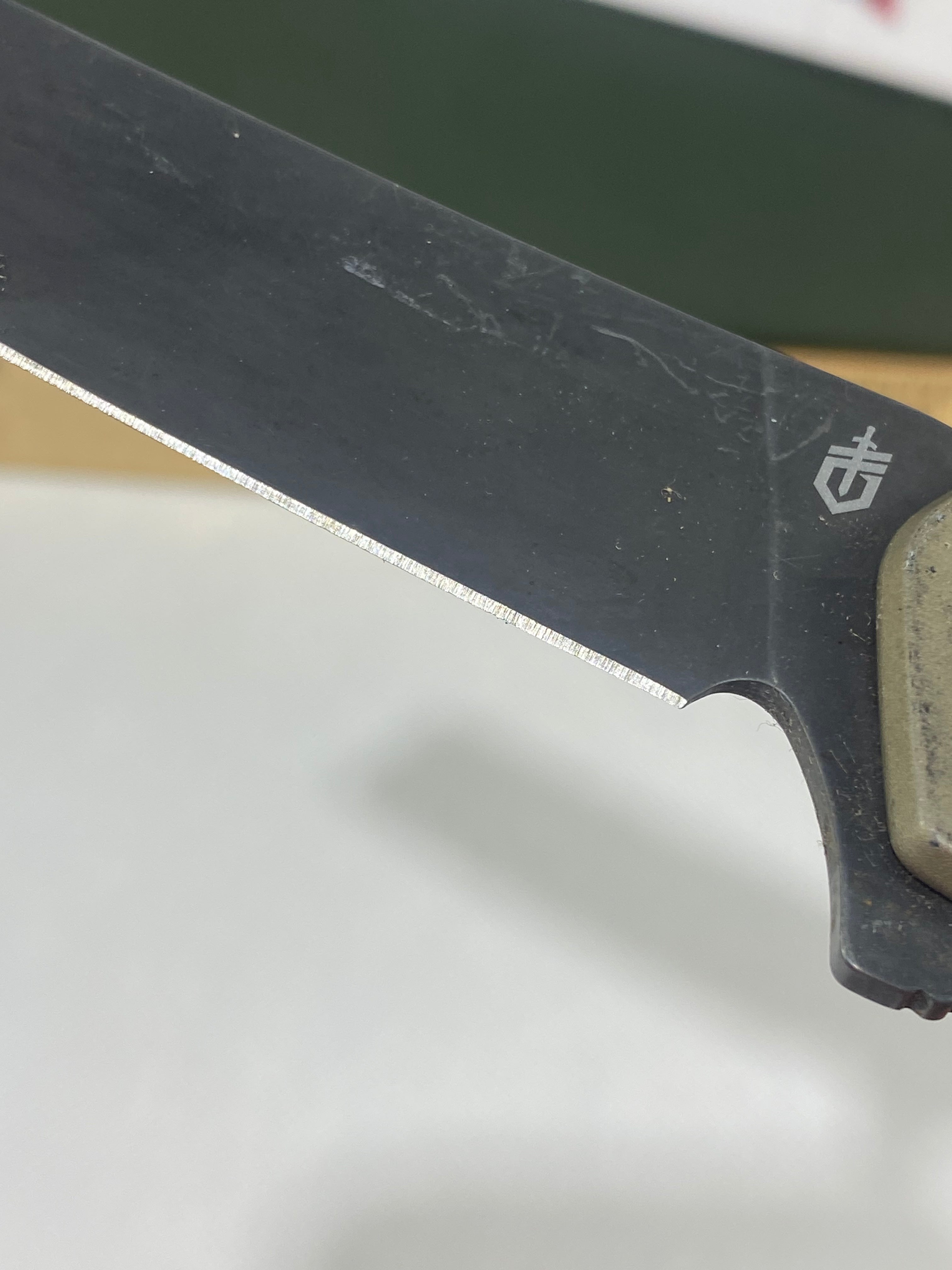 Gerber #-46. Fastball Cleaver. Light usage. Missing Pocket Clip.